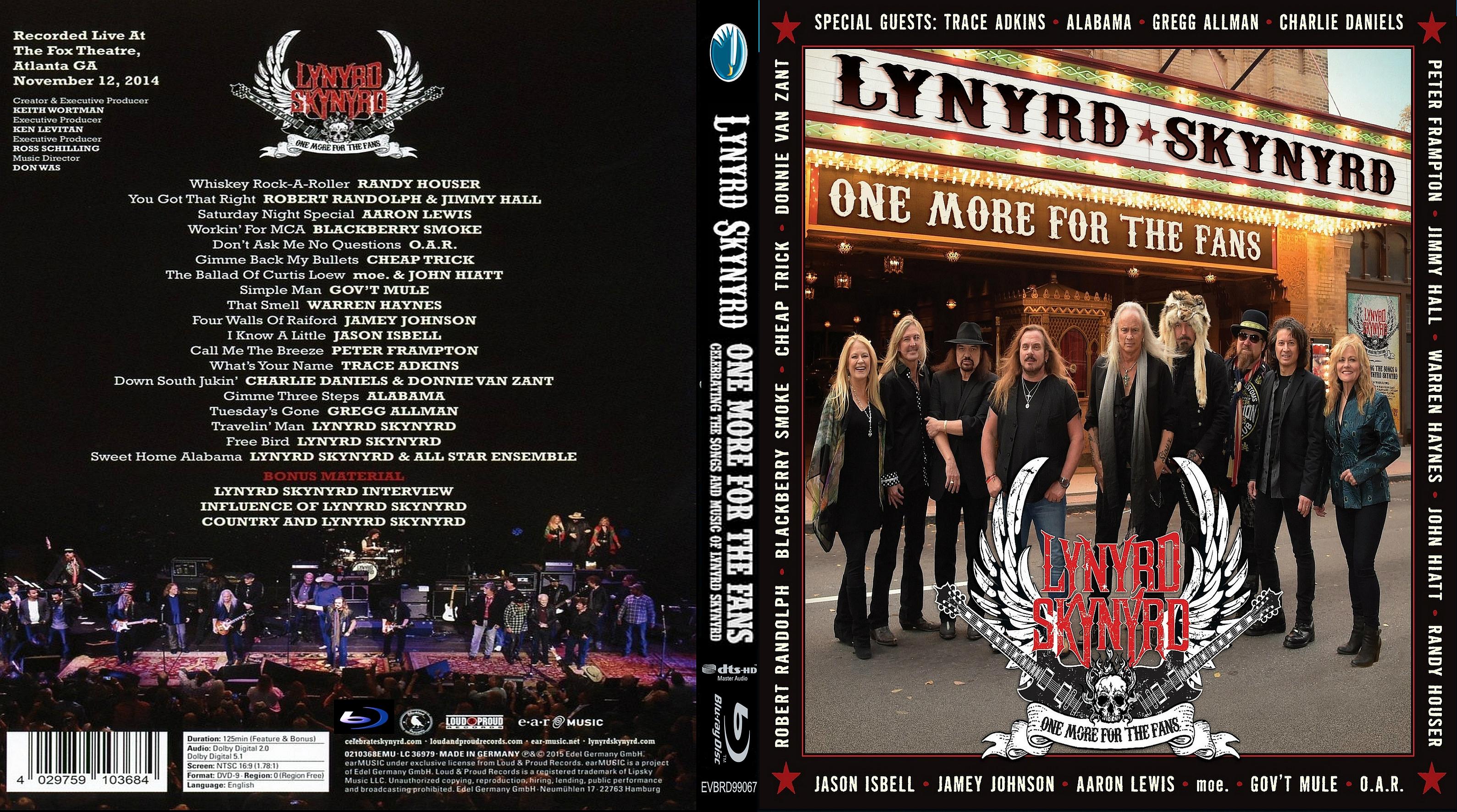 Lynyrd Skynyrd - One More For The Fans (2015) - front.