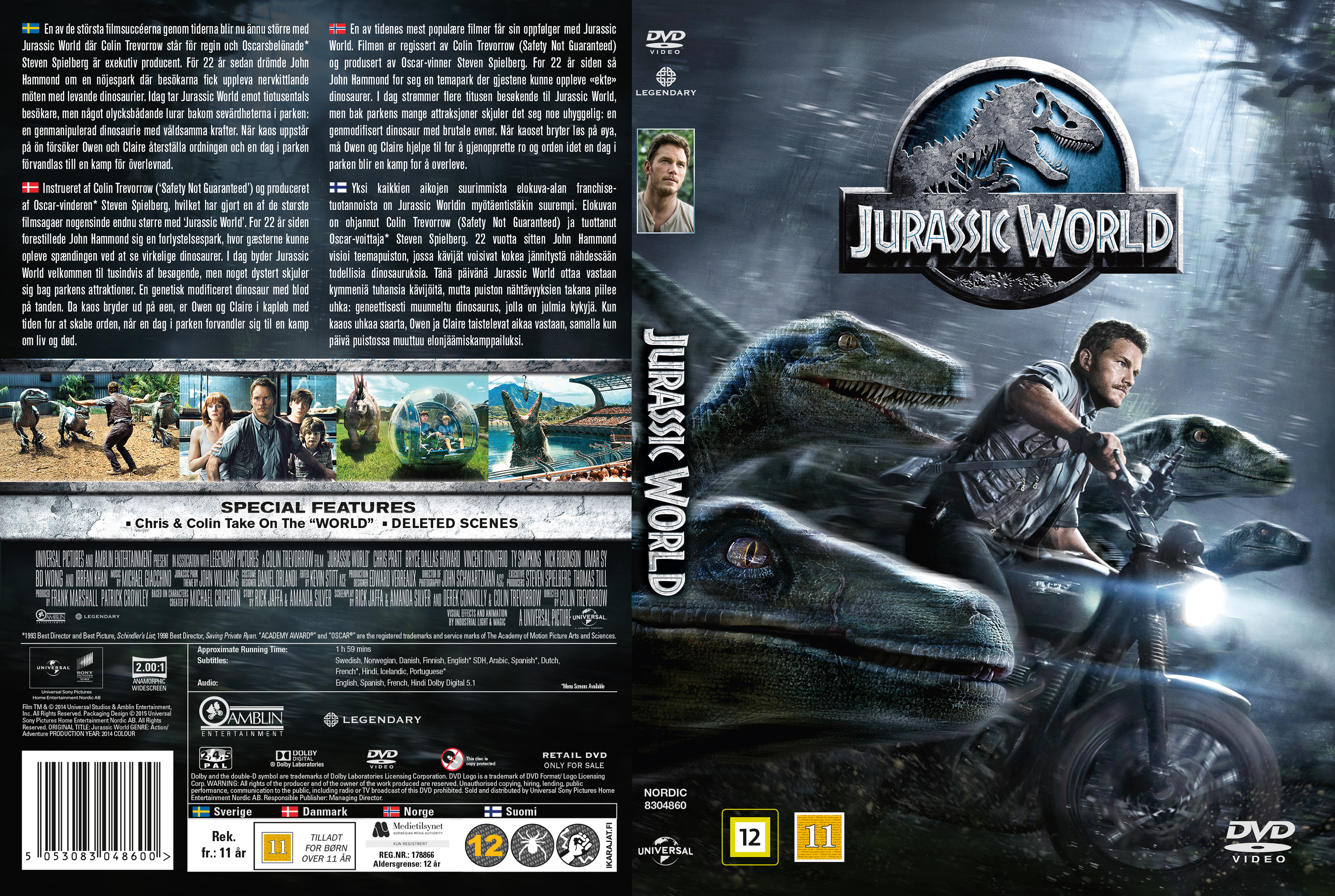 Jurassic World (2015) - Nordic - front.