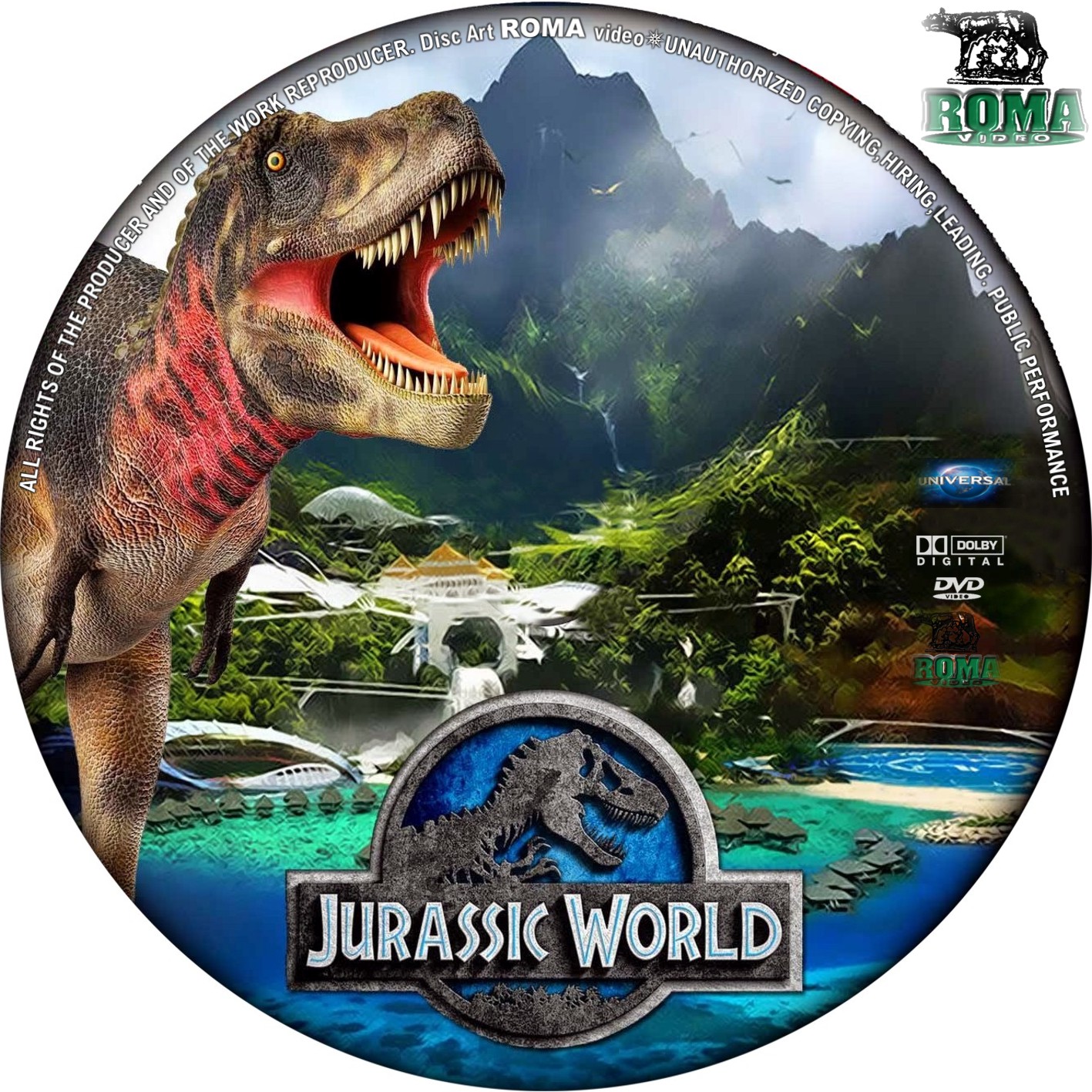 Covers Box Sk Jurassic World 2015 High Quality Dvd Blueray