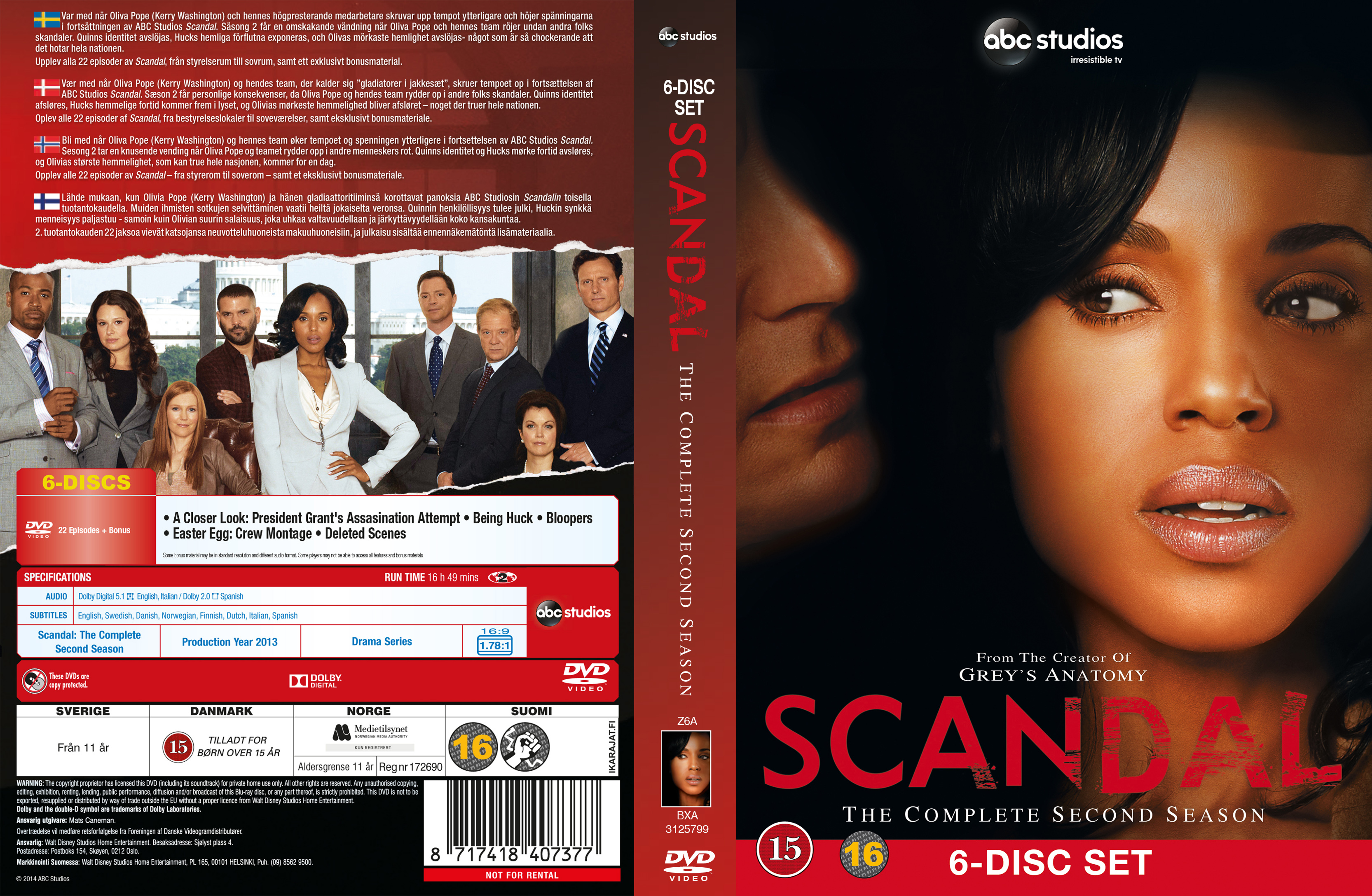 Covers Box Sk Scandal Season 2 Nordic High Quality Dvd Blueray Movie