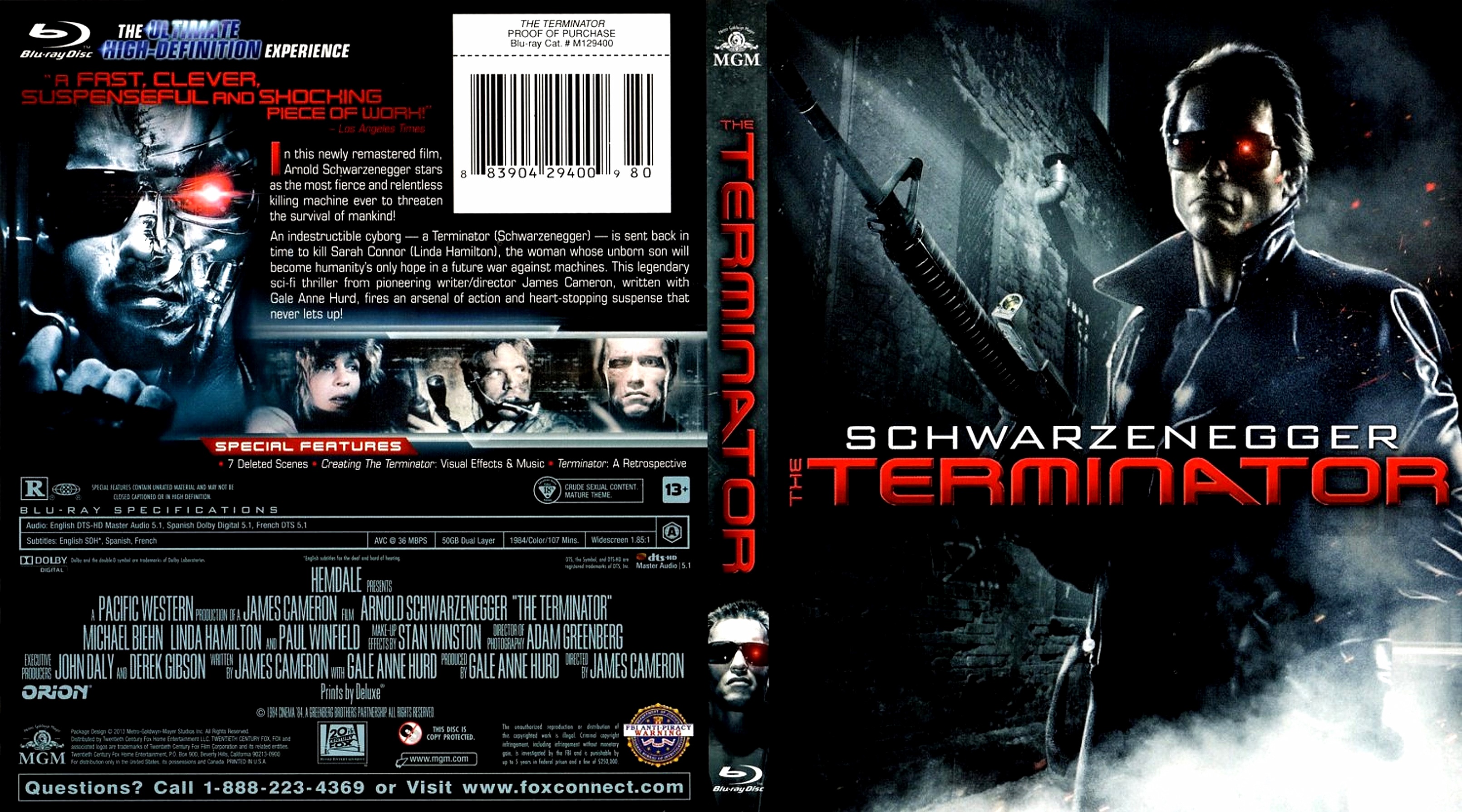 Rudyard Kipling Monumento Pirata COVERS.BOX.SK ::: The Terminator(1984)Bluray - high quality DVD / Blueray /  Movie