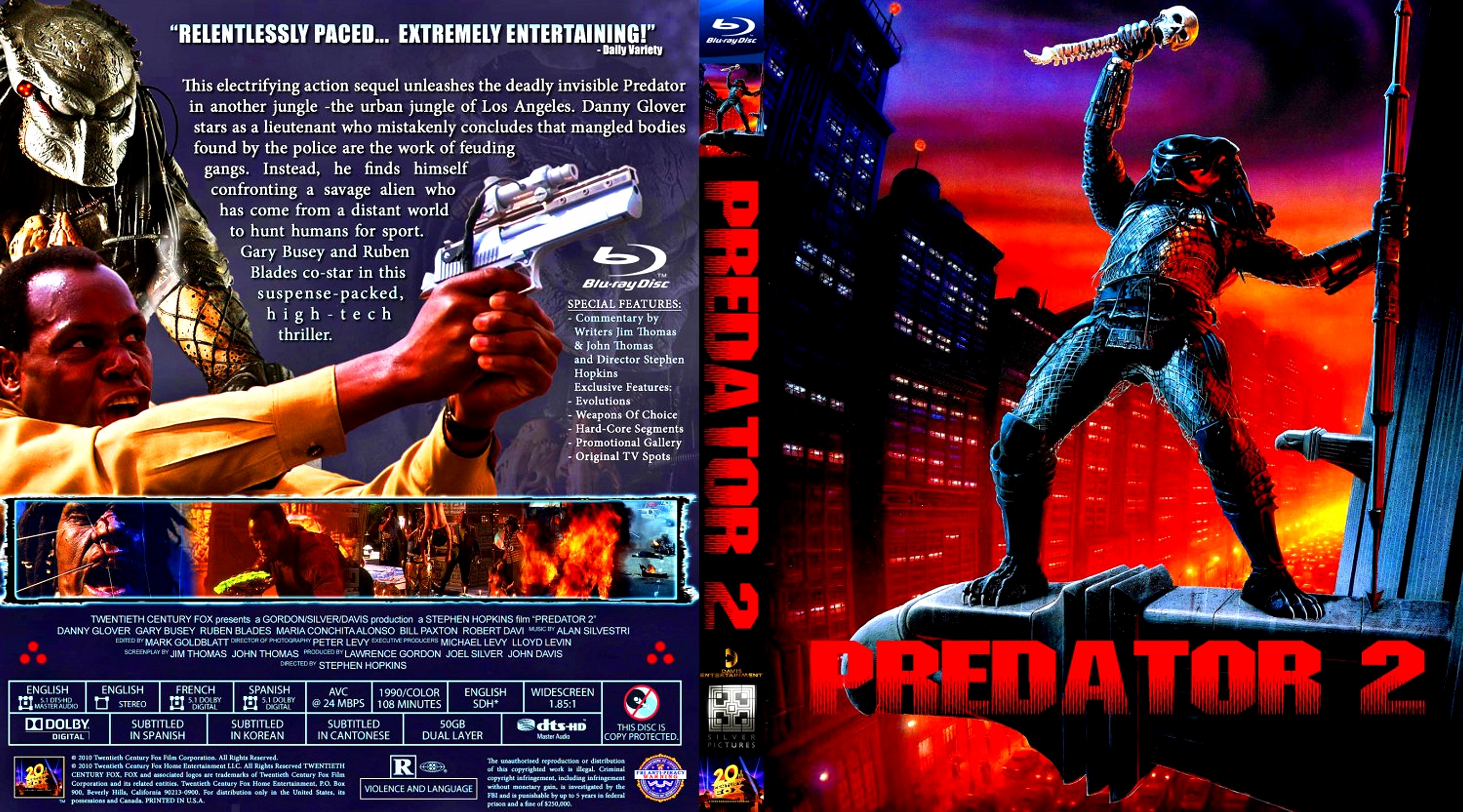 Хищник 2 на русском. Predator 2 1990 обложка. Predator 2 DVD Cover. Blu ray Predator 1.