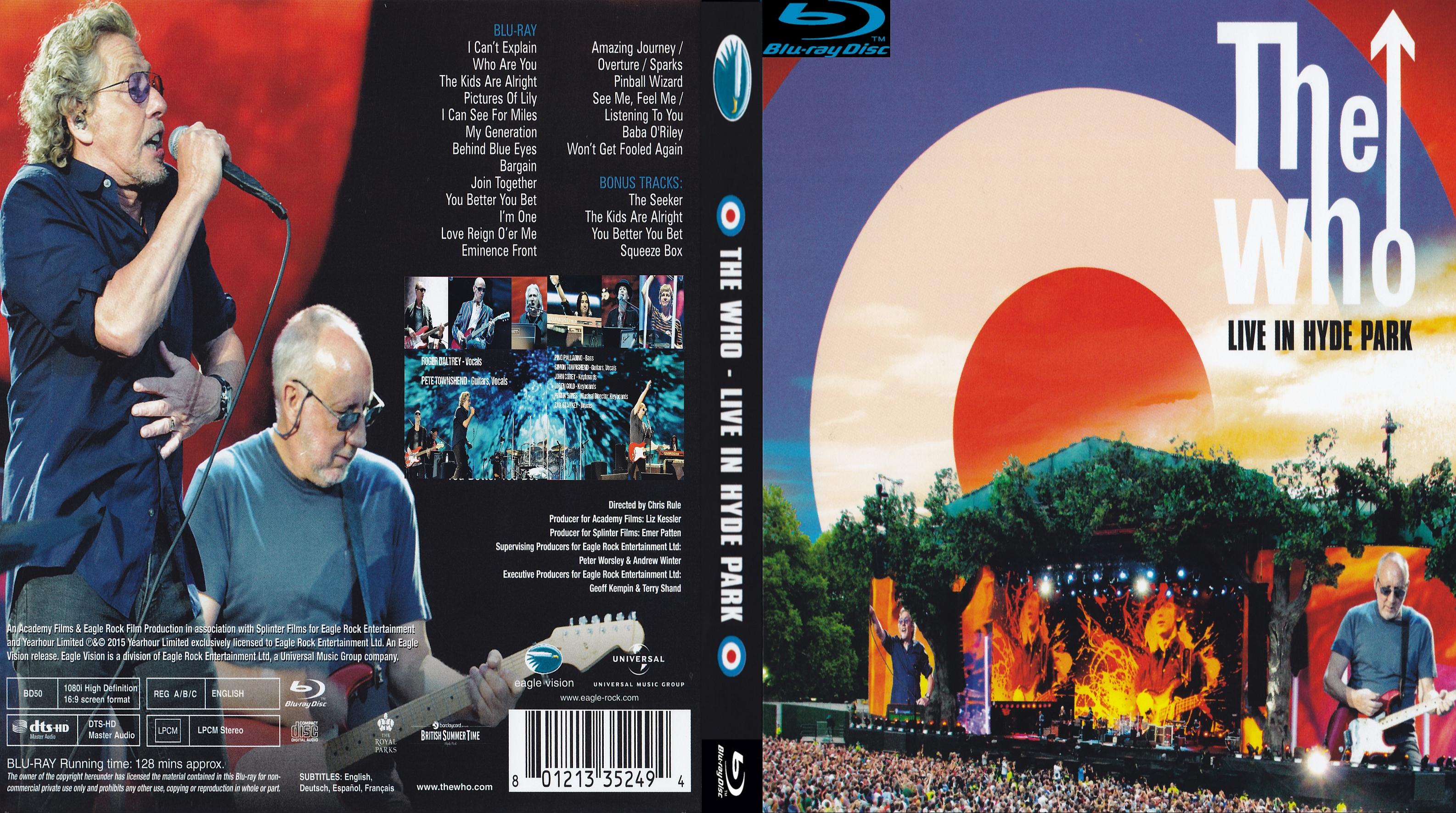 COVERS.BOX.SK ::: The Who - Live in Hyde Park (2015) - high