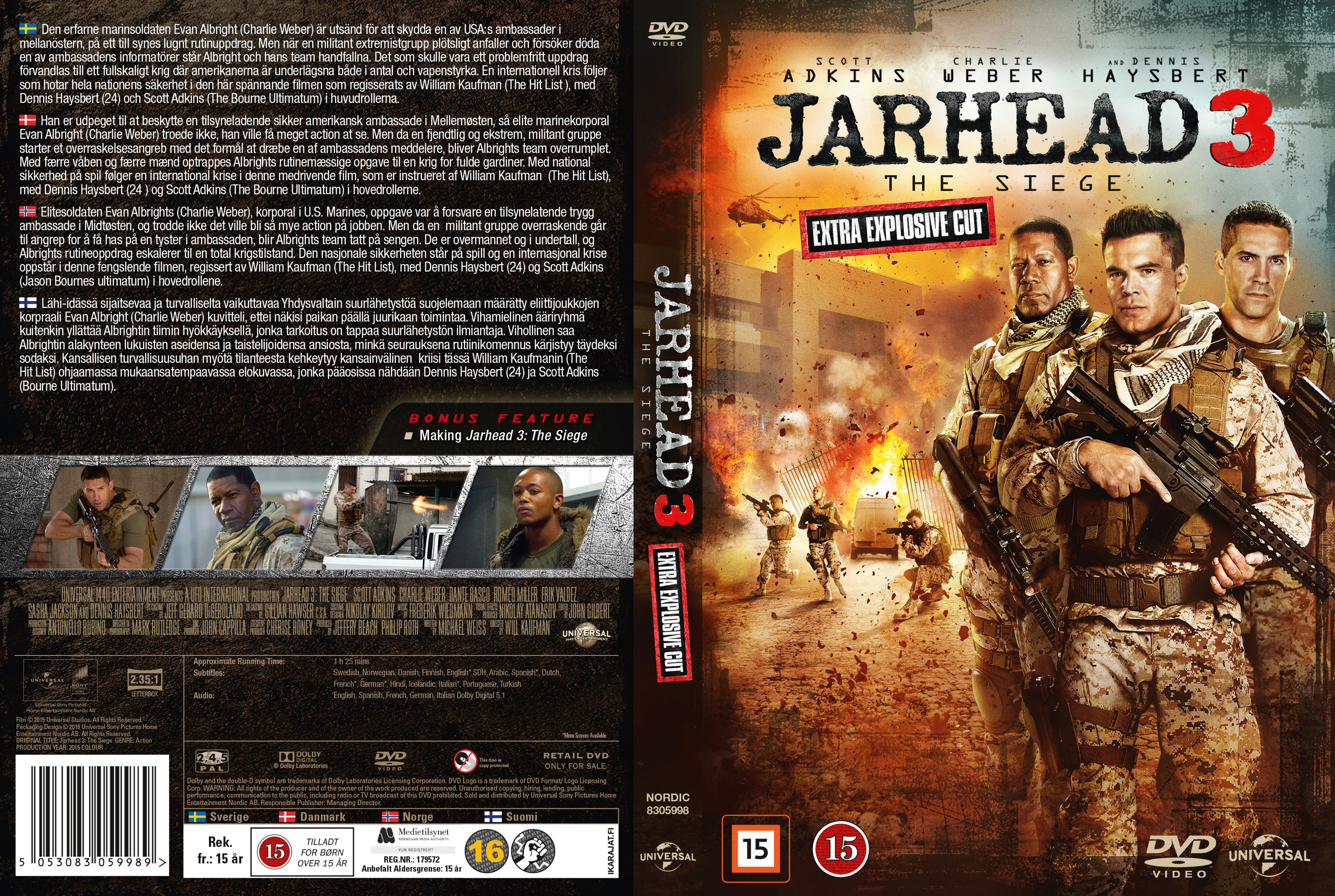 COVERS.BOX.SK ::: Jarhead 3: The Siege (2015) - Nordic - high quality DVD /  Blueray / Movie