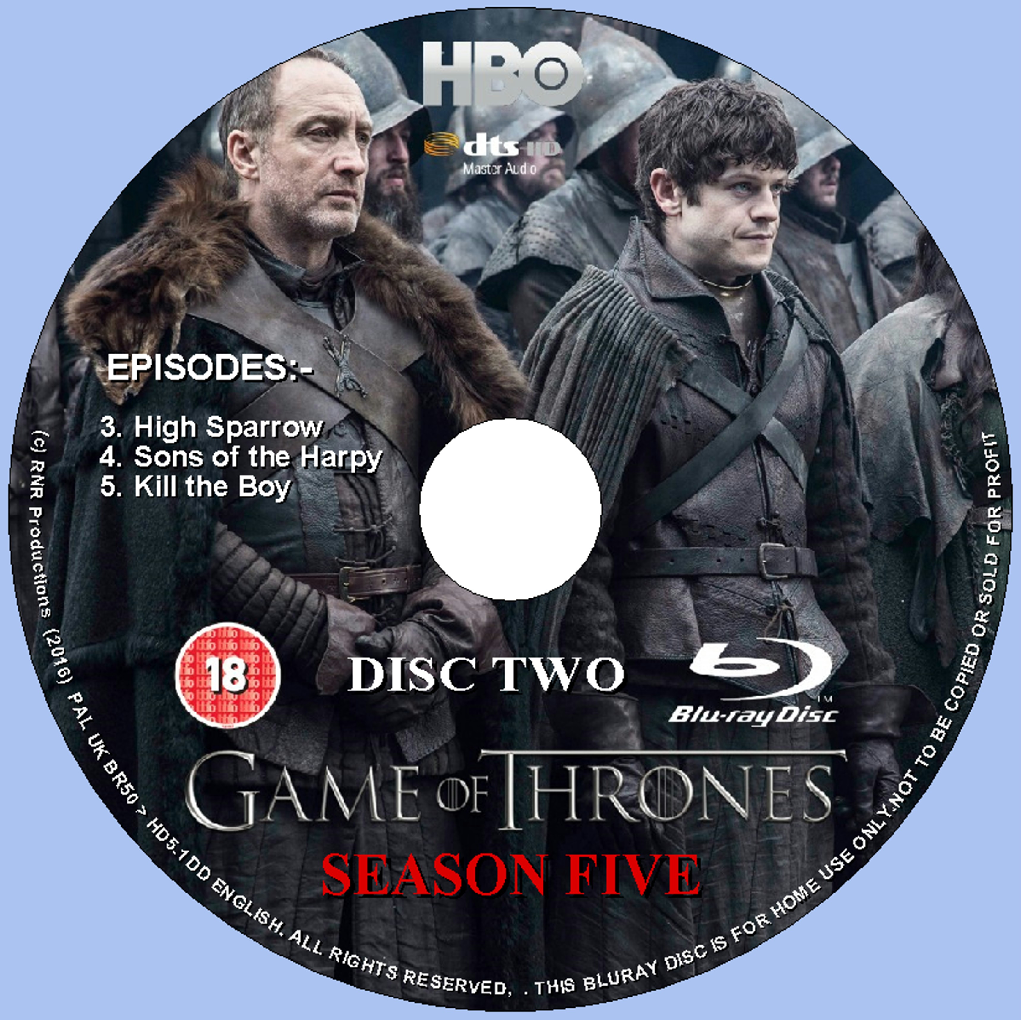 COVERS.BOX.SK ::: Game Thrones - Season 5 - high quality DVD Blueray Movie