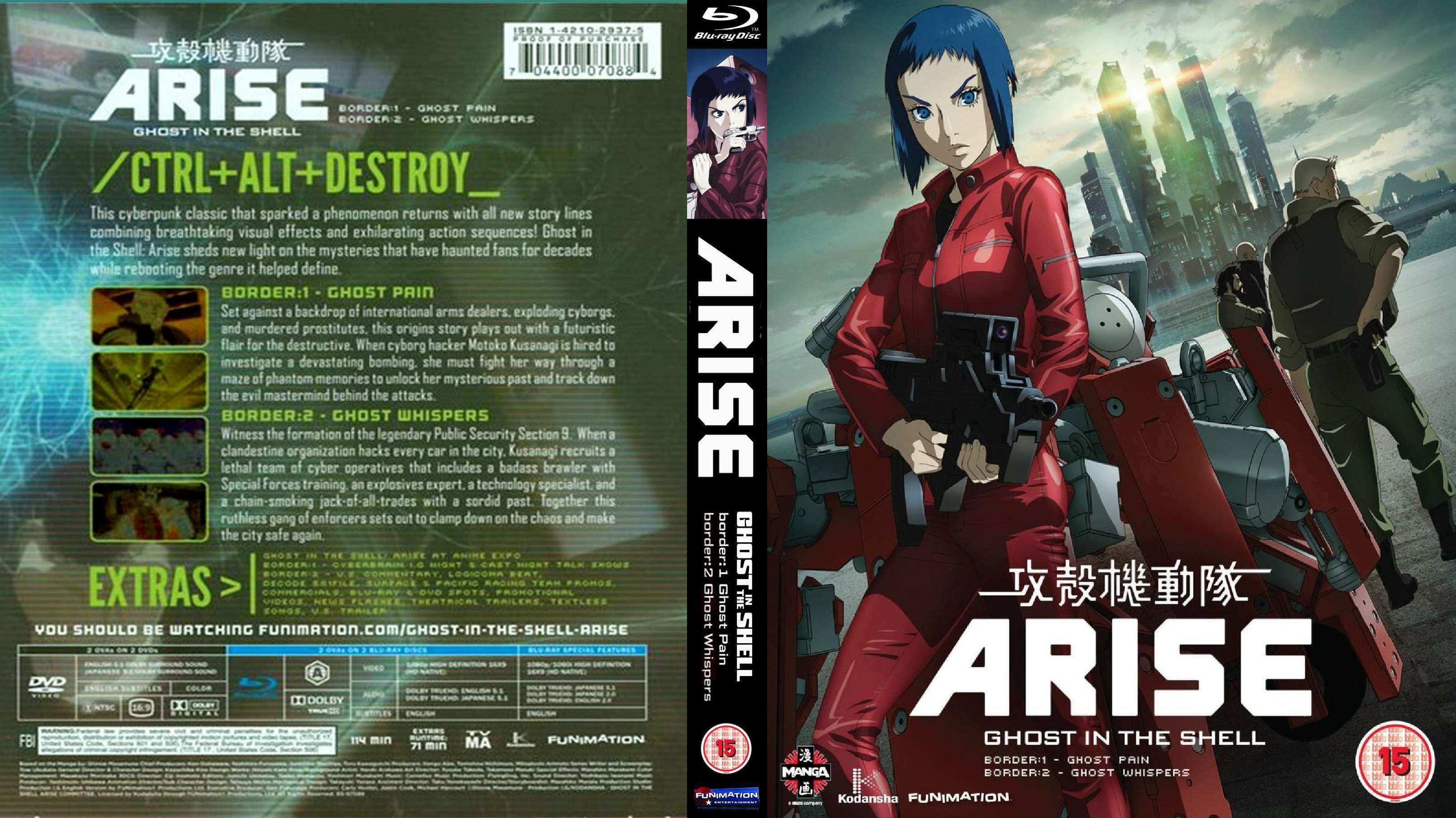 Covers Box Sk Ghost In The Shell Arise Border 13 1 2 High Quality Dvd Blueray Movie