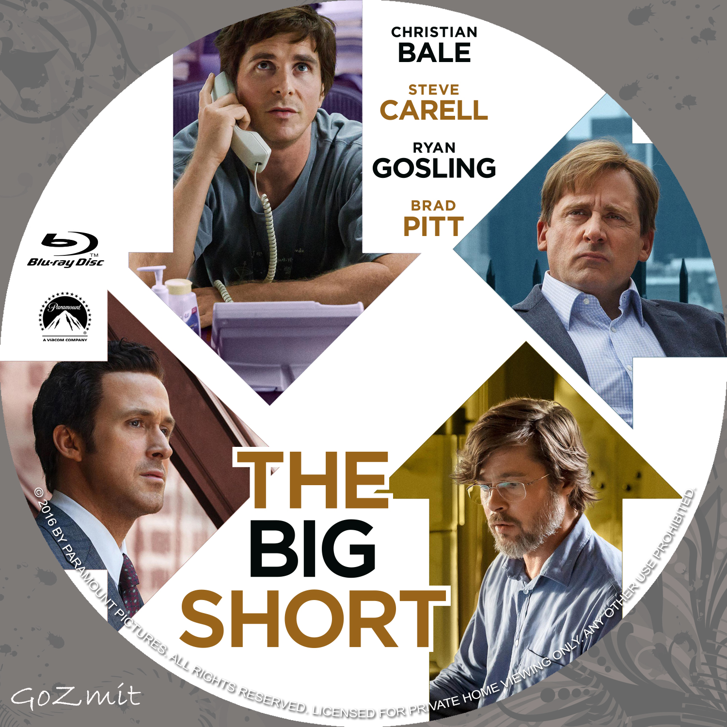Covers Box Sk The Big Short Blu Ray Nordic 2015 High Quality Dvd Blueray Movie