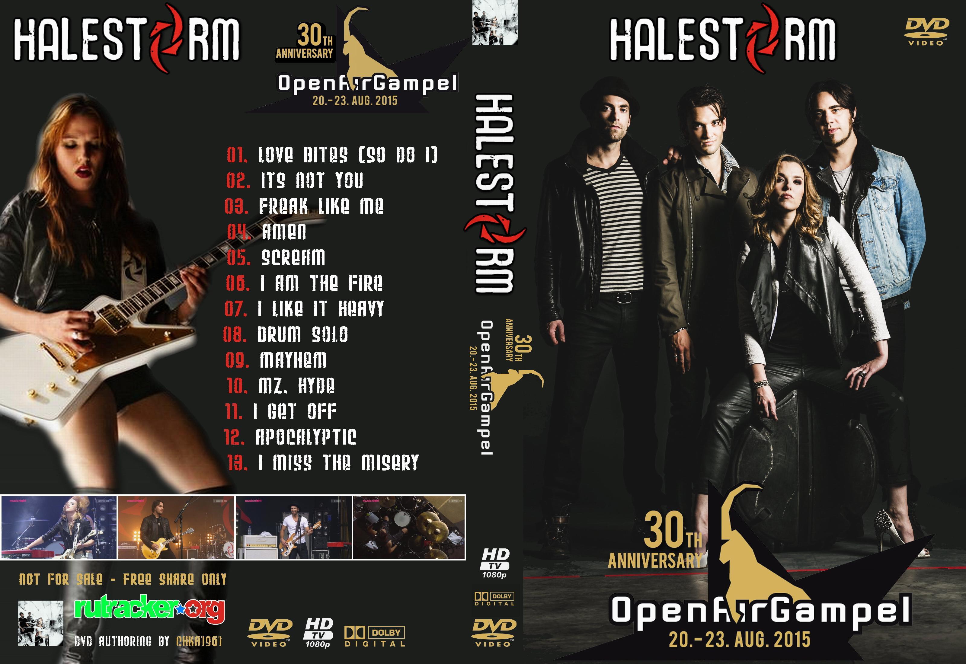 Covers Box Sk Halestorm Open Air Gampel 2015 2016 High Quality Dvd Blueray Movie