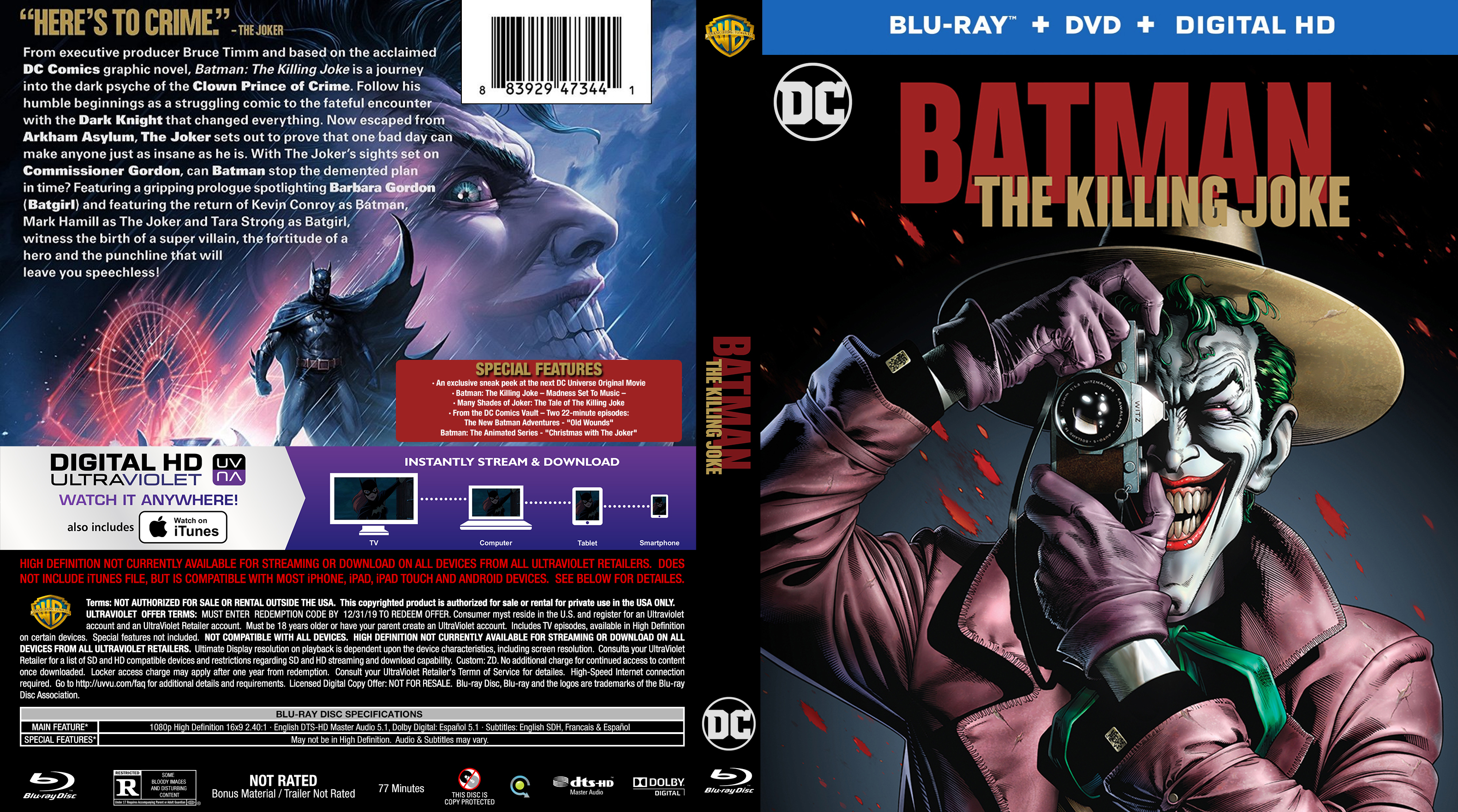 ::: Batman - The Killing Joke (2016) - high quality DVD /  Blueray / Movie
