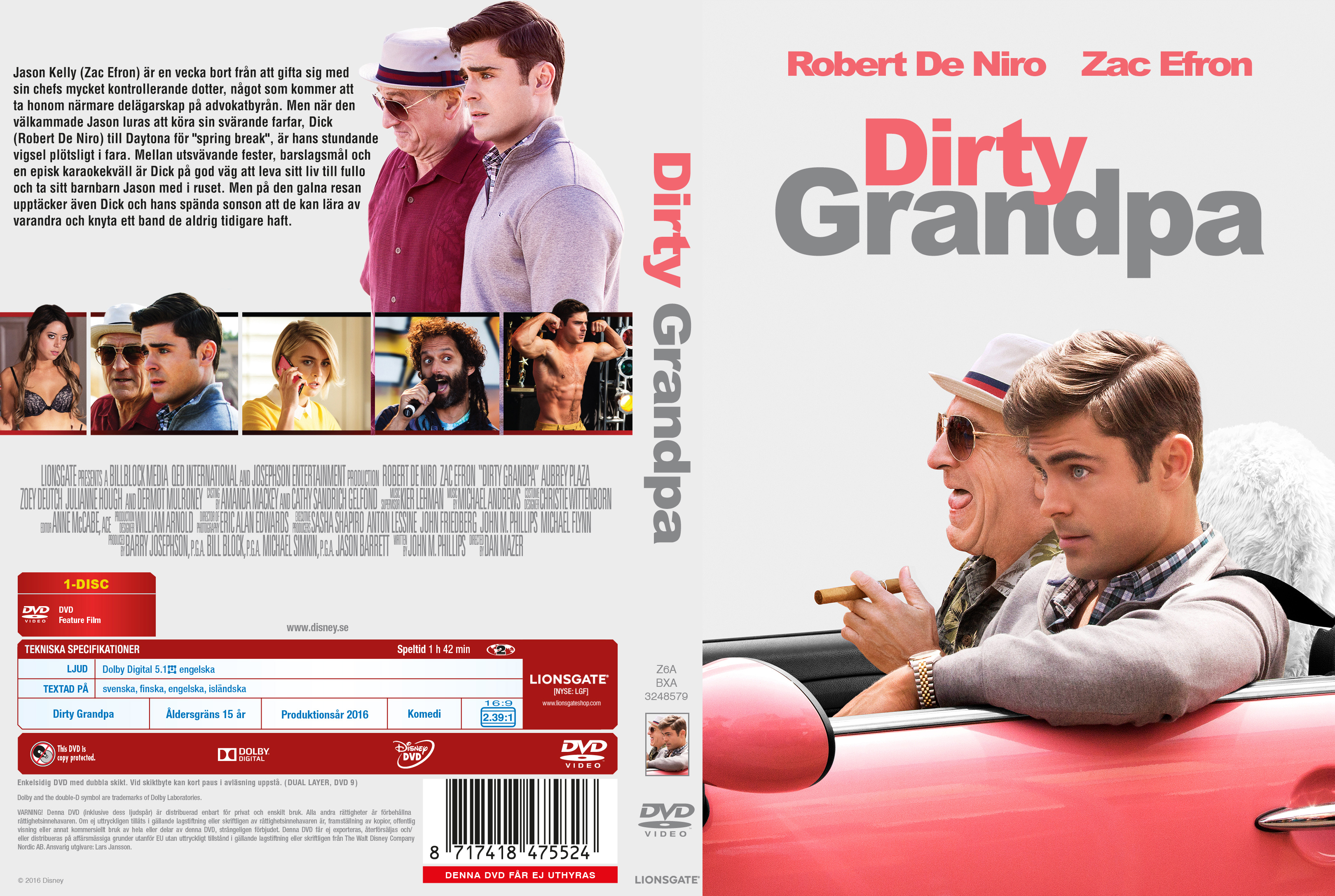 Dirty Grandpa (2016) - front.