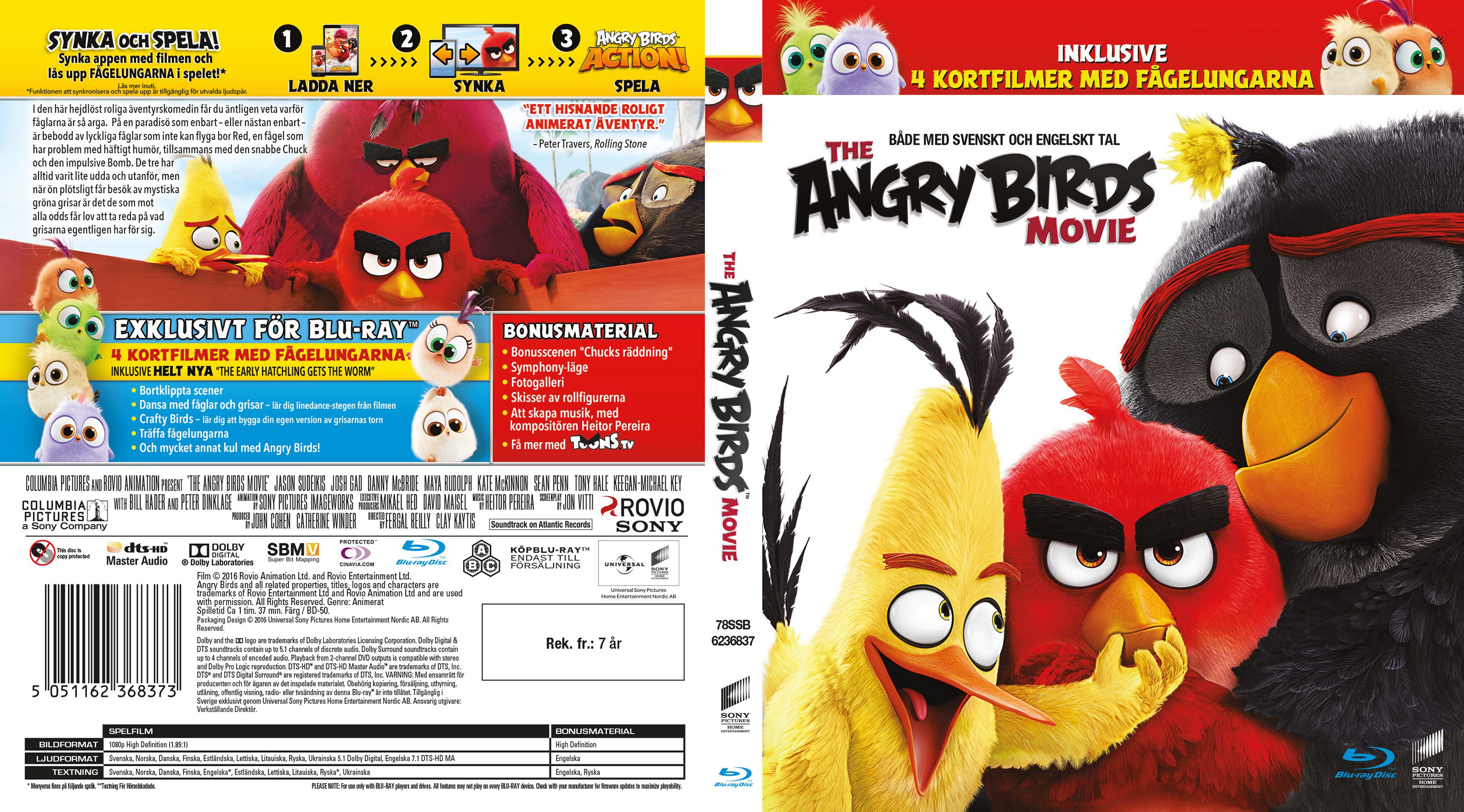 COVERS.BOX.SK ::: The Angry Birds Movie - Blu-Ray (2016) - high quality ...