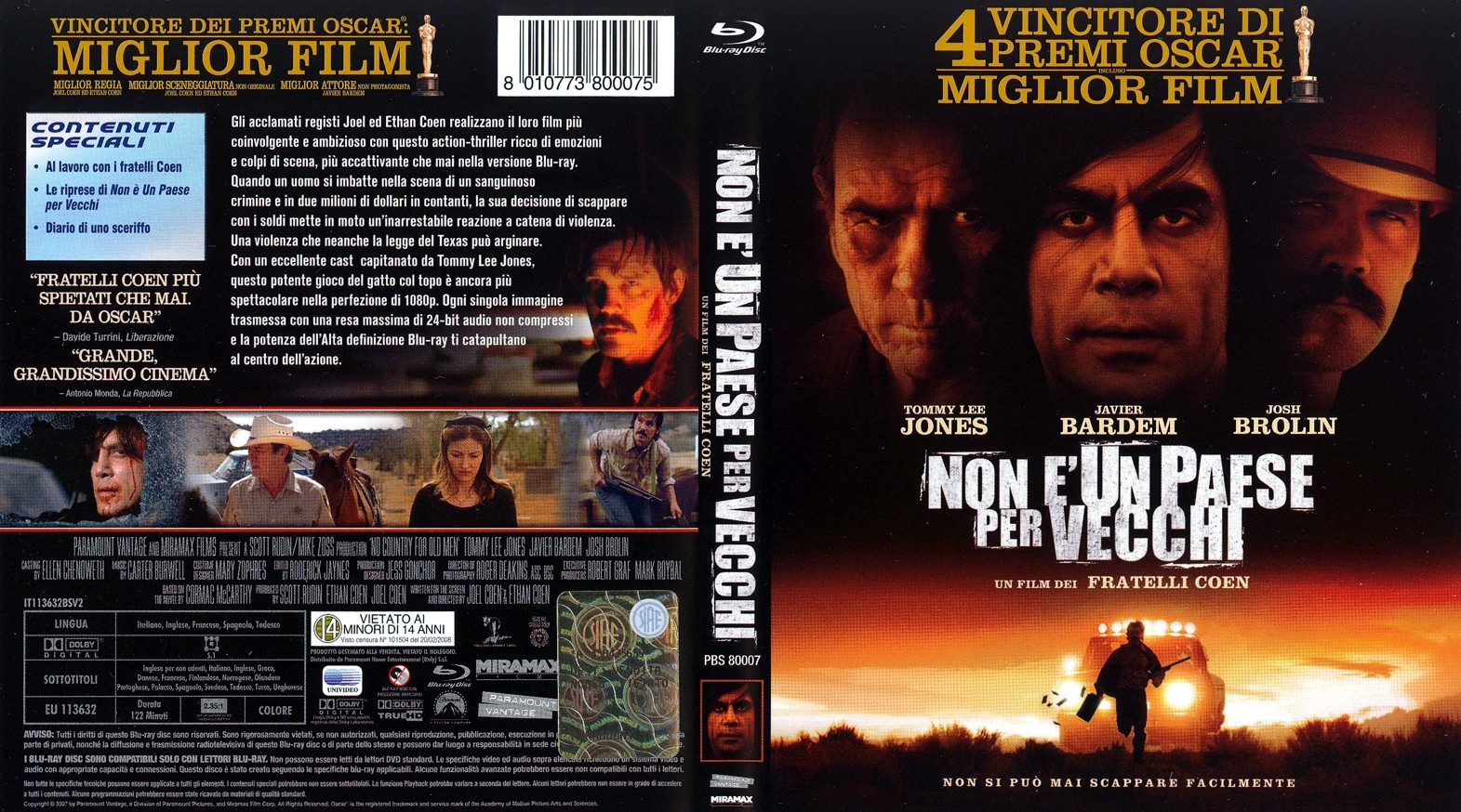 COVERS.BOX.SK ::: Non E' Un Paese Per Vecchi (2007) - high quality DVD /  Blueray / Movie