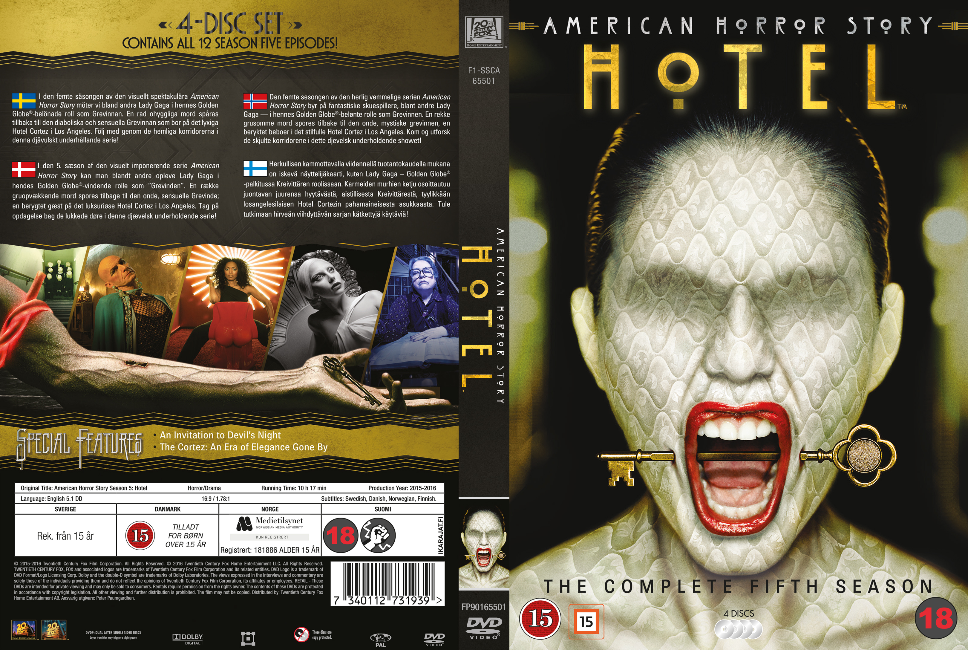 American Horror Story Season 5 - Hotel (Nordic) - front.