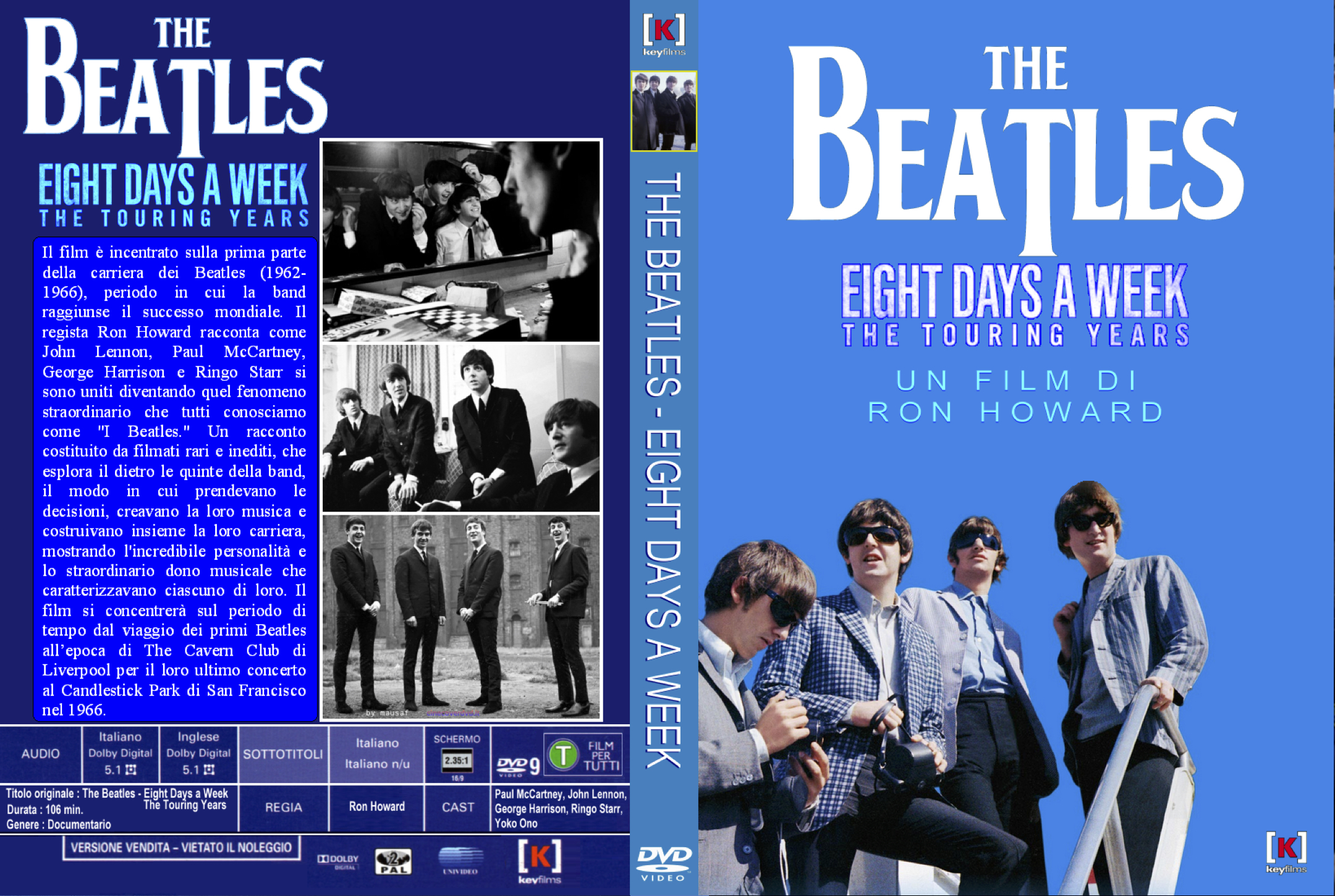 Covers Box Sk The Beatles Eight Days A Week 16 Cover Custom High Quality Dvd Blueray Movie