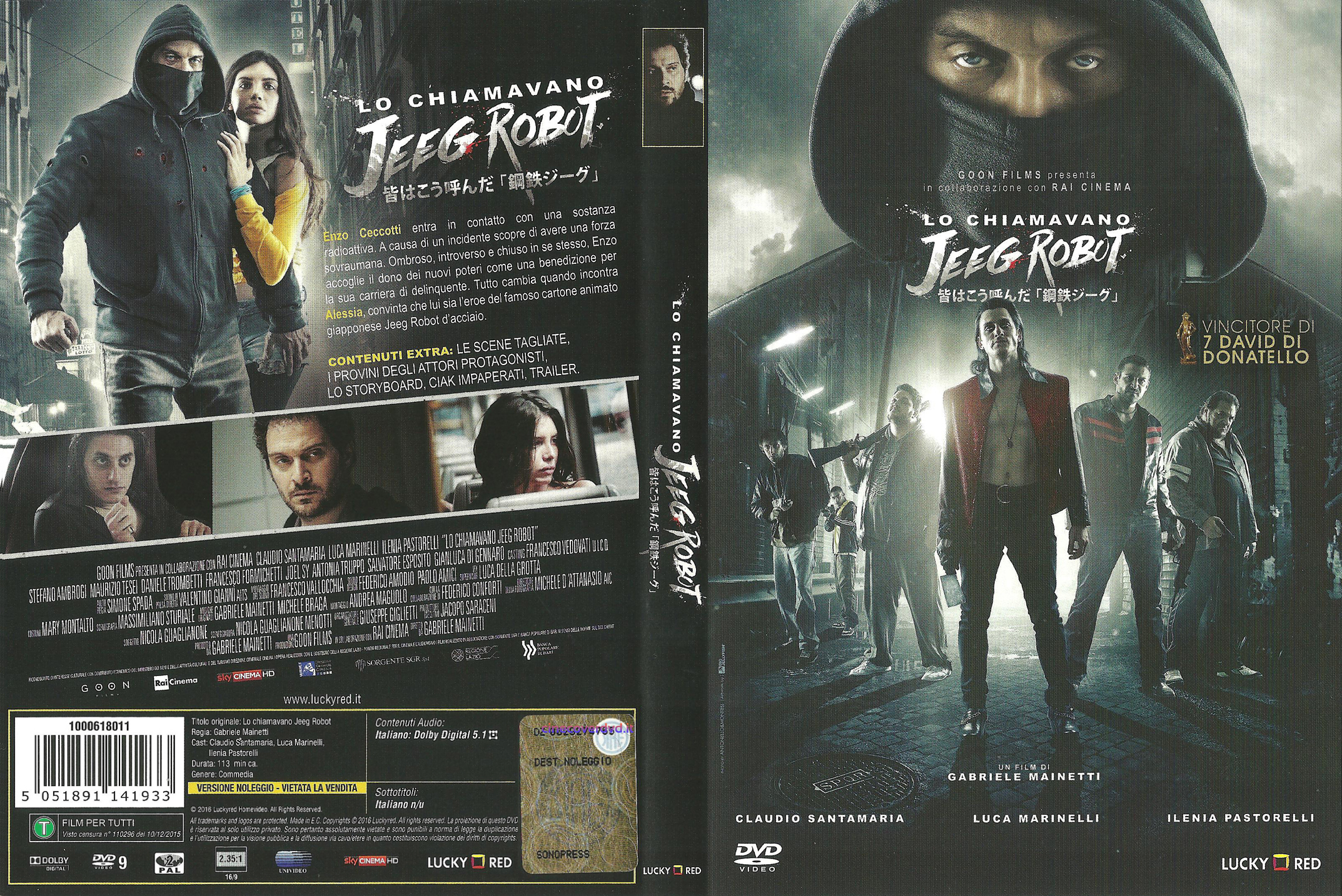 Covers Box Sk Lo Chiamavano Jeeg Robot 16 High Quality Dvd Blueray Movie