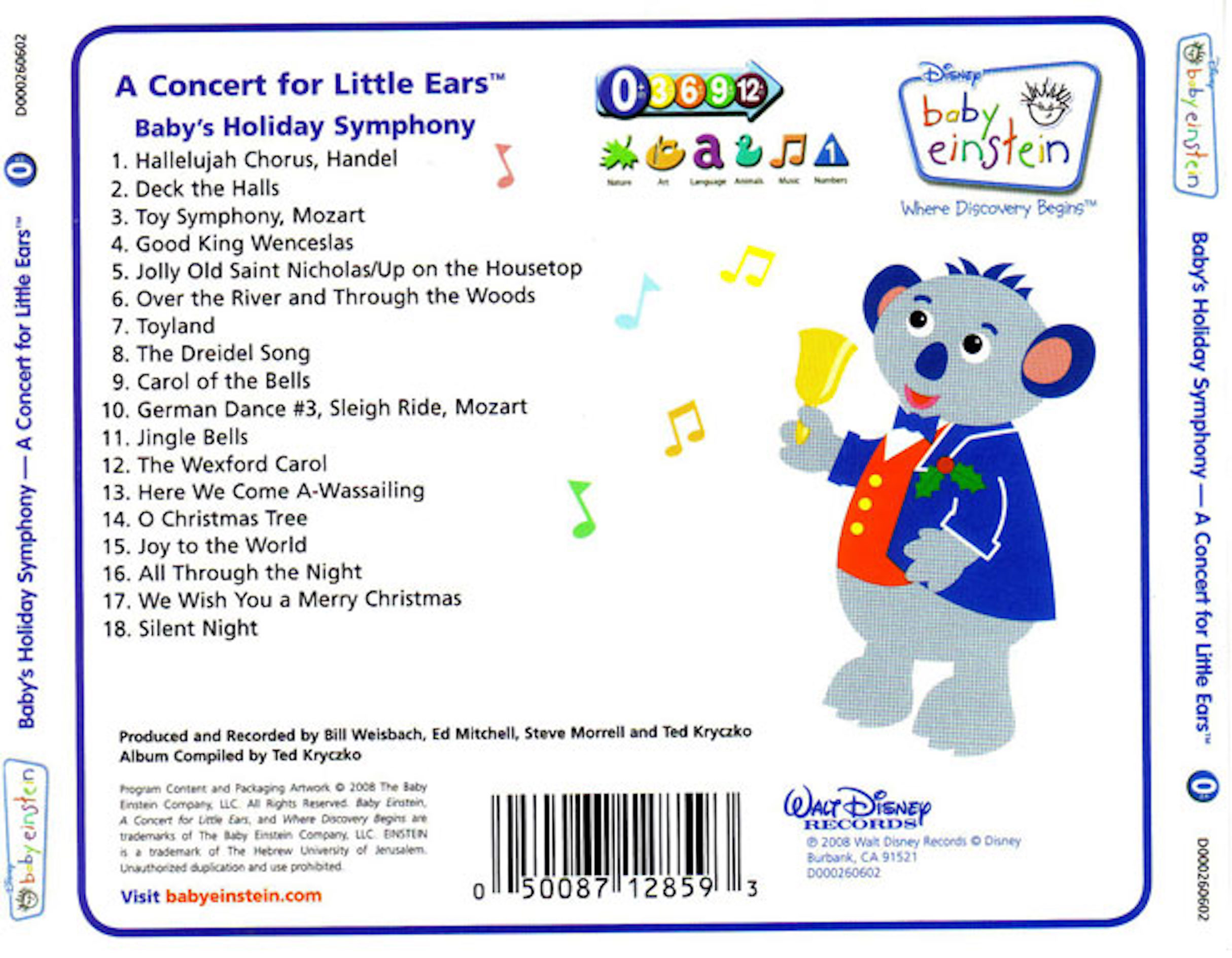 Covers Box Sk Disney Baby Einstein Baby S Holiday Symphony 08 High Quality Dvd Blueray Movie