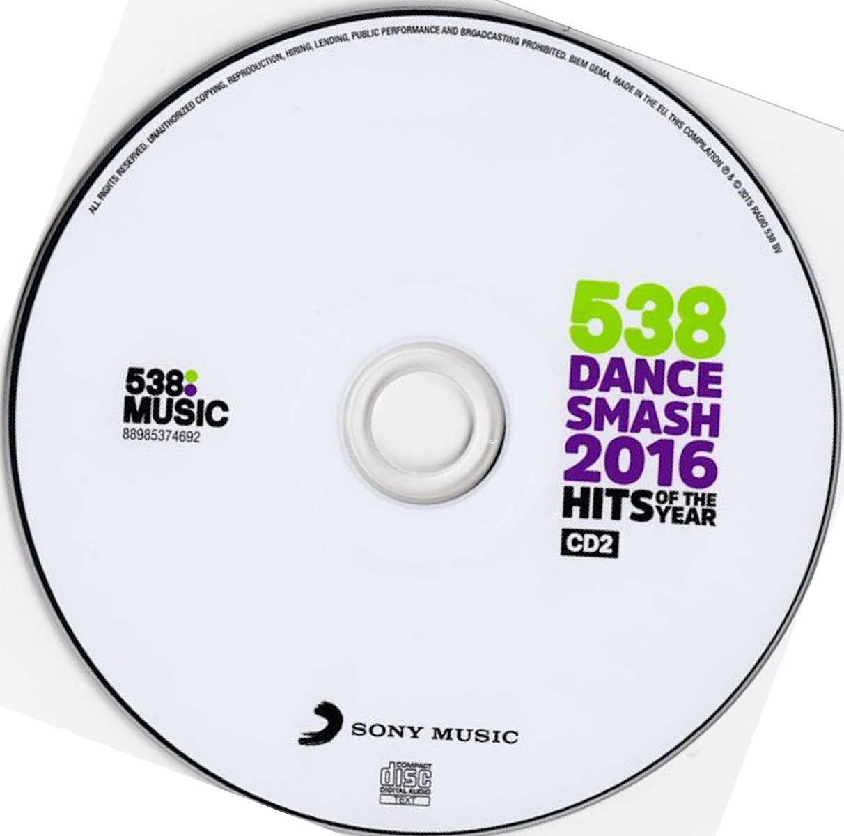 ::: V.A. - 538 Dance Smash Hits Of The Year 2016 (2016) - high DVD / / Movie