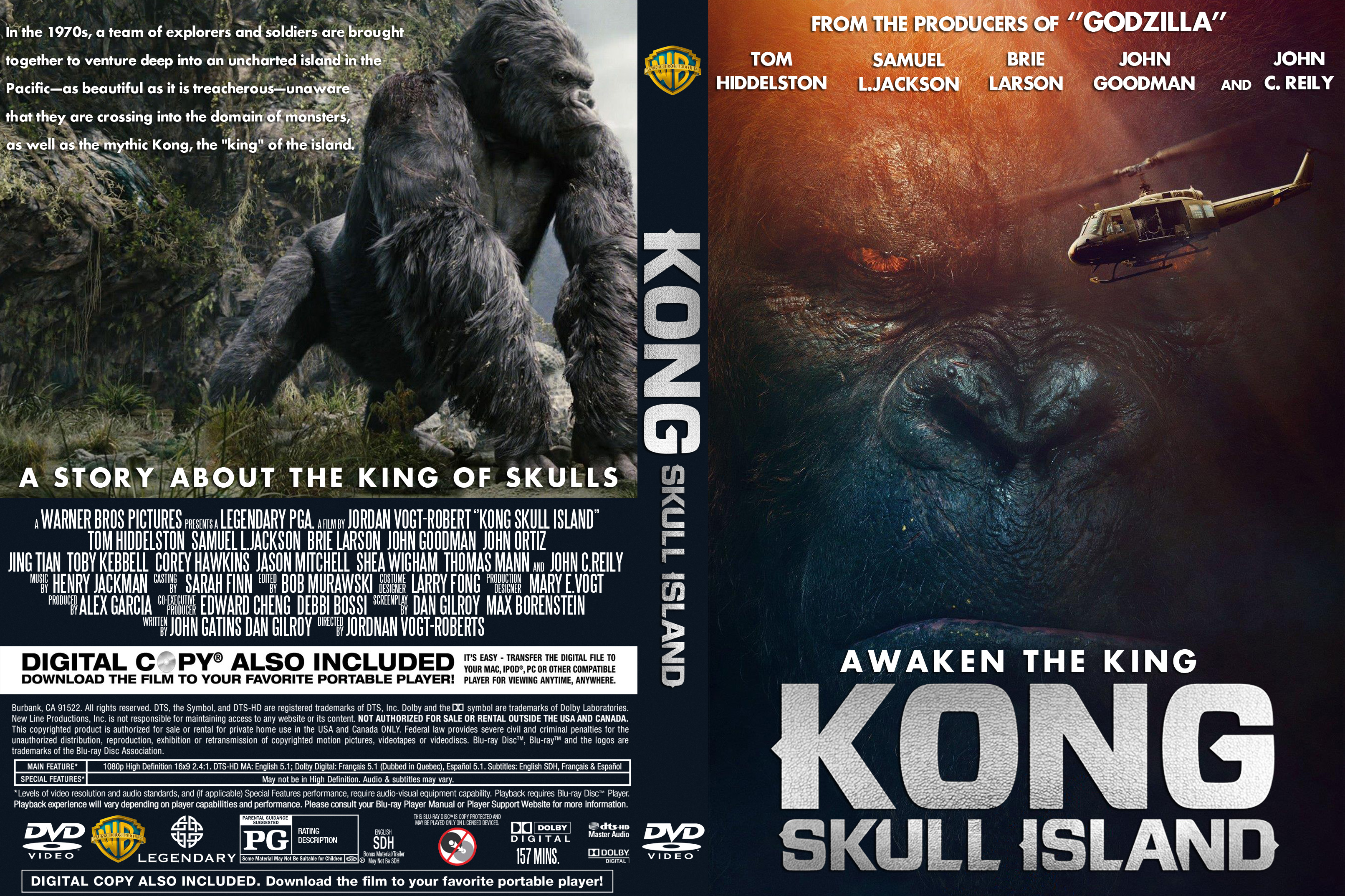 Covers Box Sk Kong Skull Island 2017 High Quality Dvd