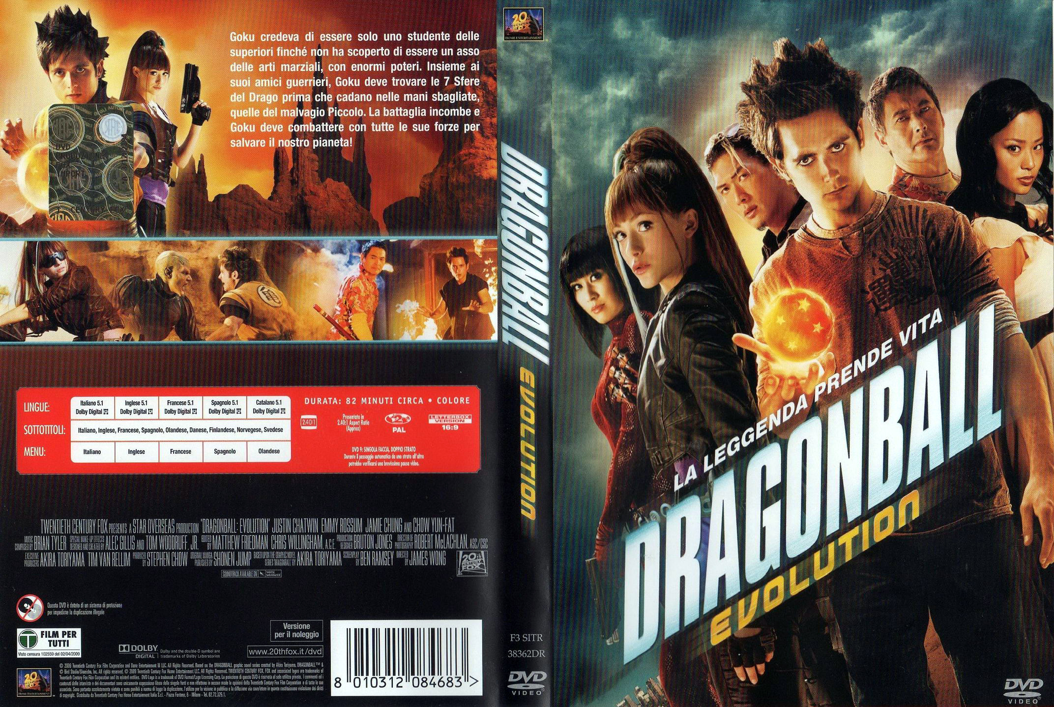 Dragonball Evolution (2009) French movie cover