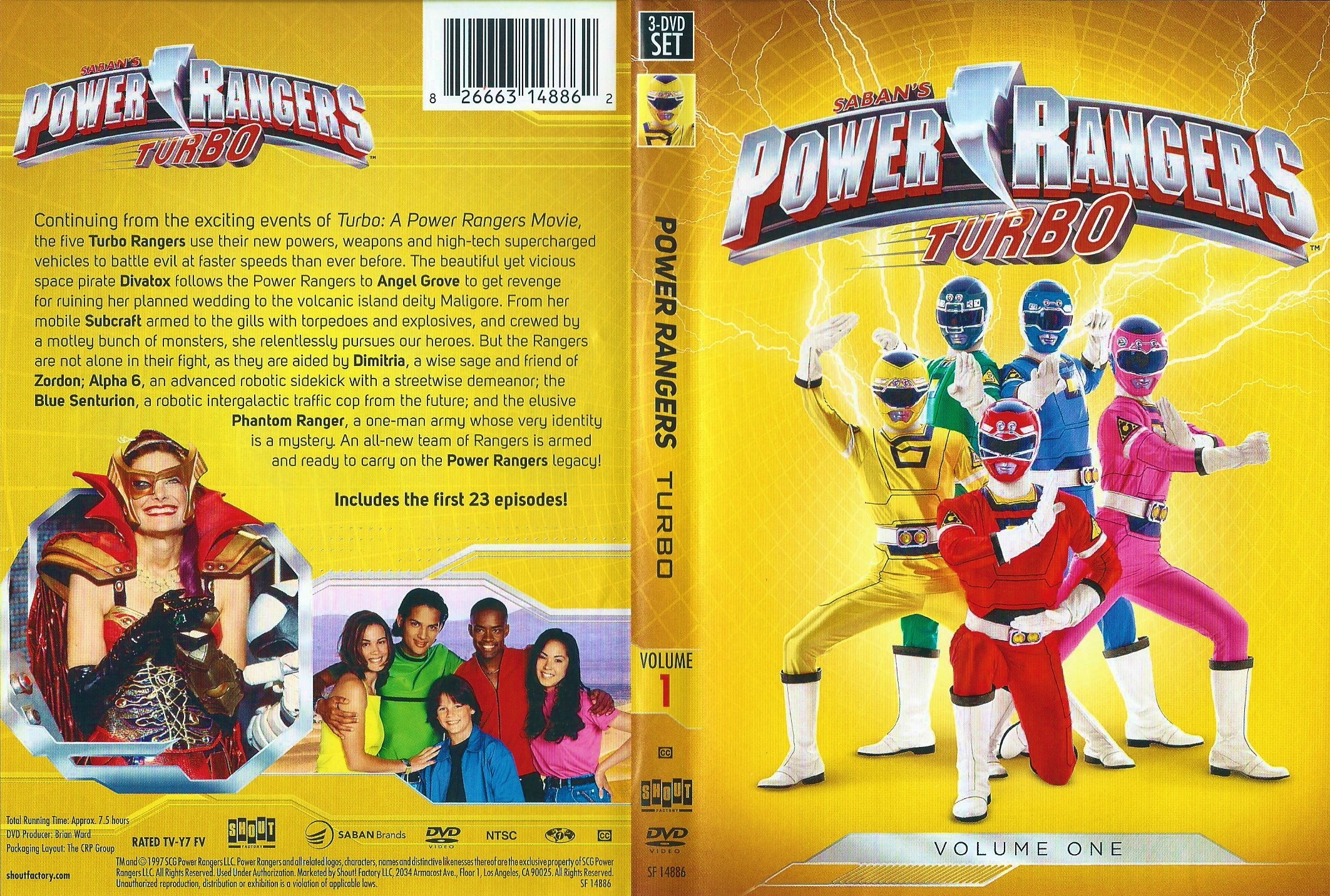 Power Rangers:Turbo Vol.1 (1997) - front back.