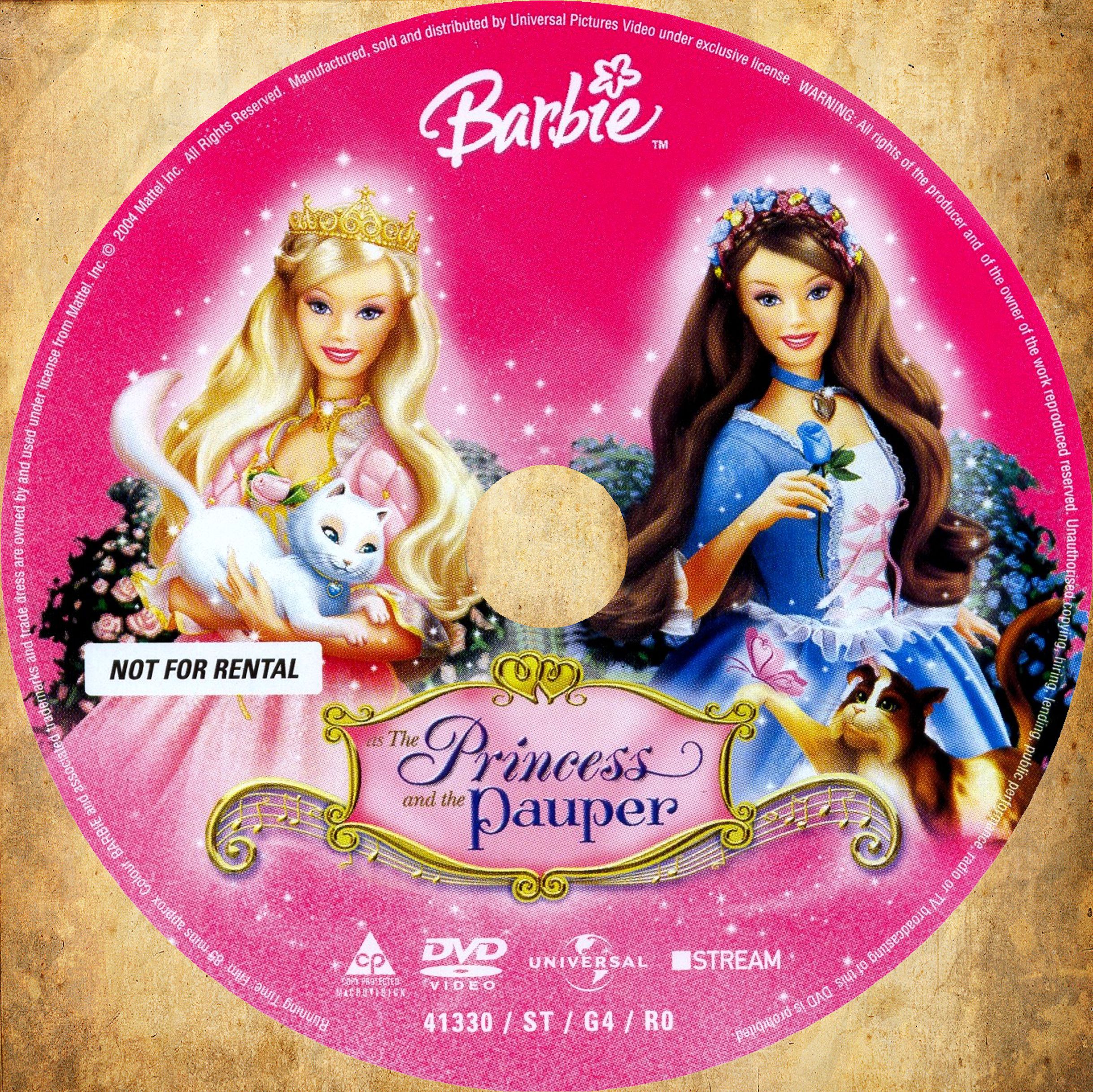 barbie princess and the pauper dvd