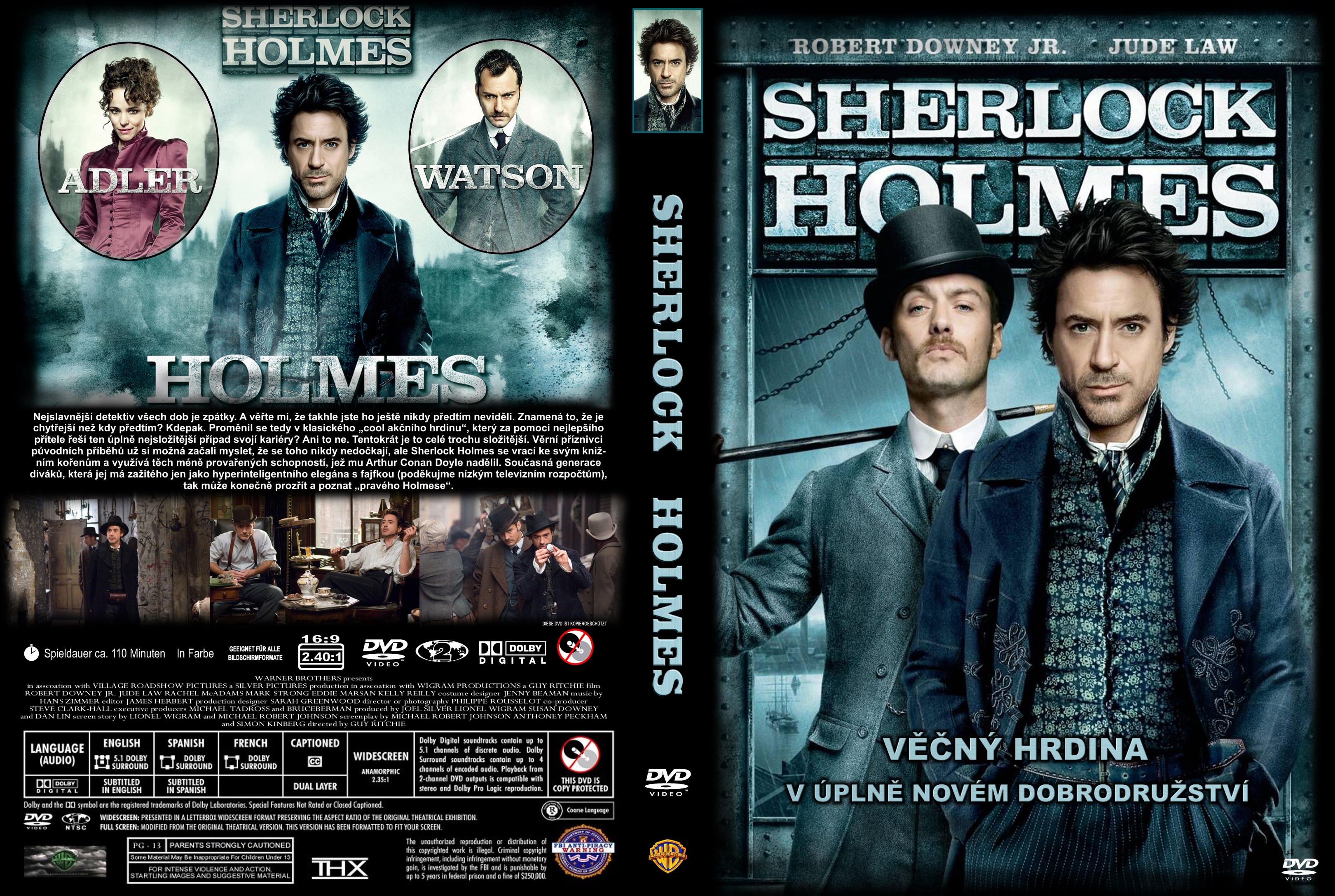 Sherlock holmes 2009 DVD Cover
