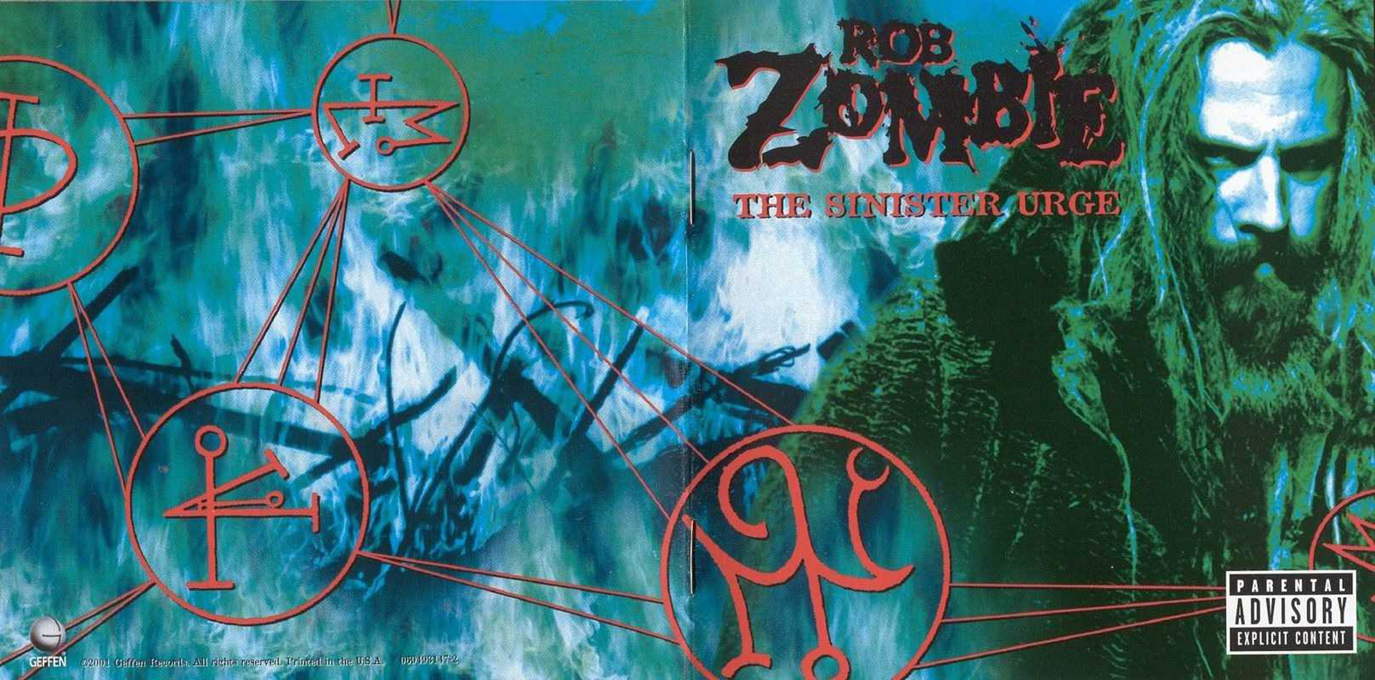 ROB ZOMBIE - 2001 - THE SINISTER URGE - front back.