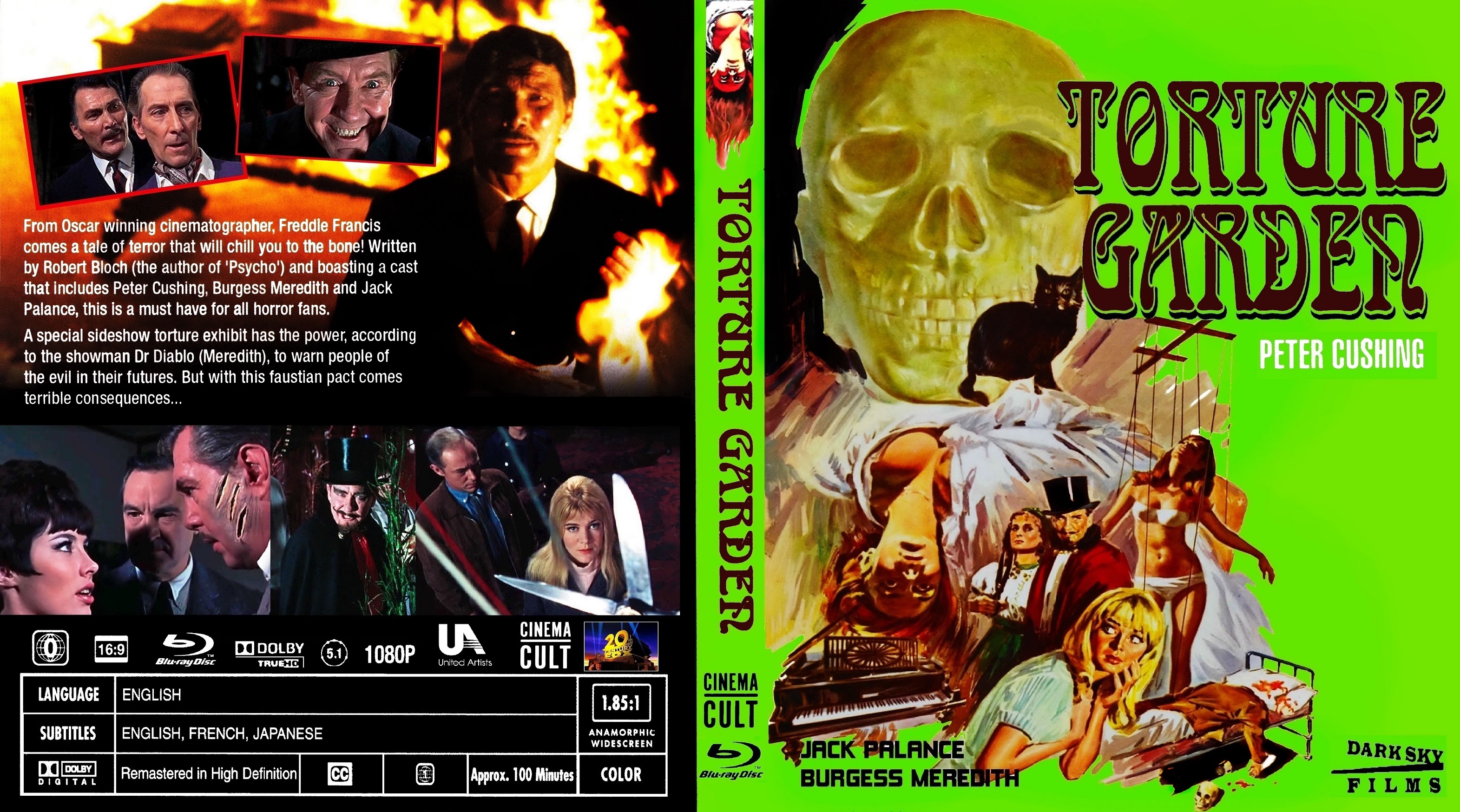 Covers Box Sk Torture Garden 1967 High Quality Dvd