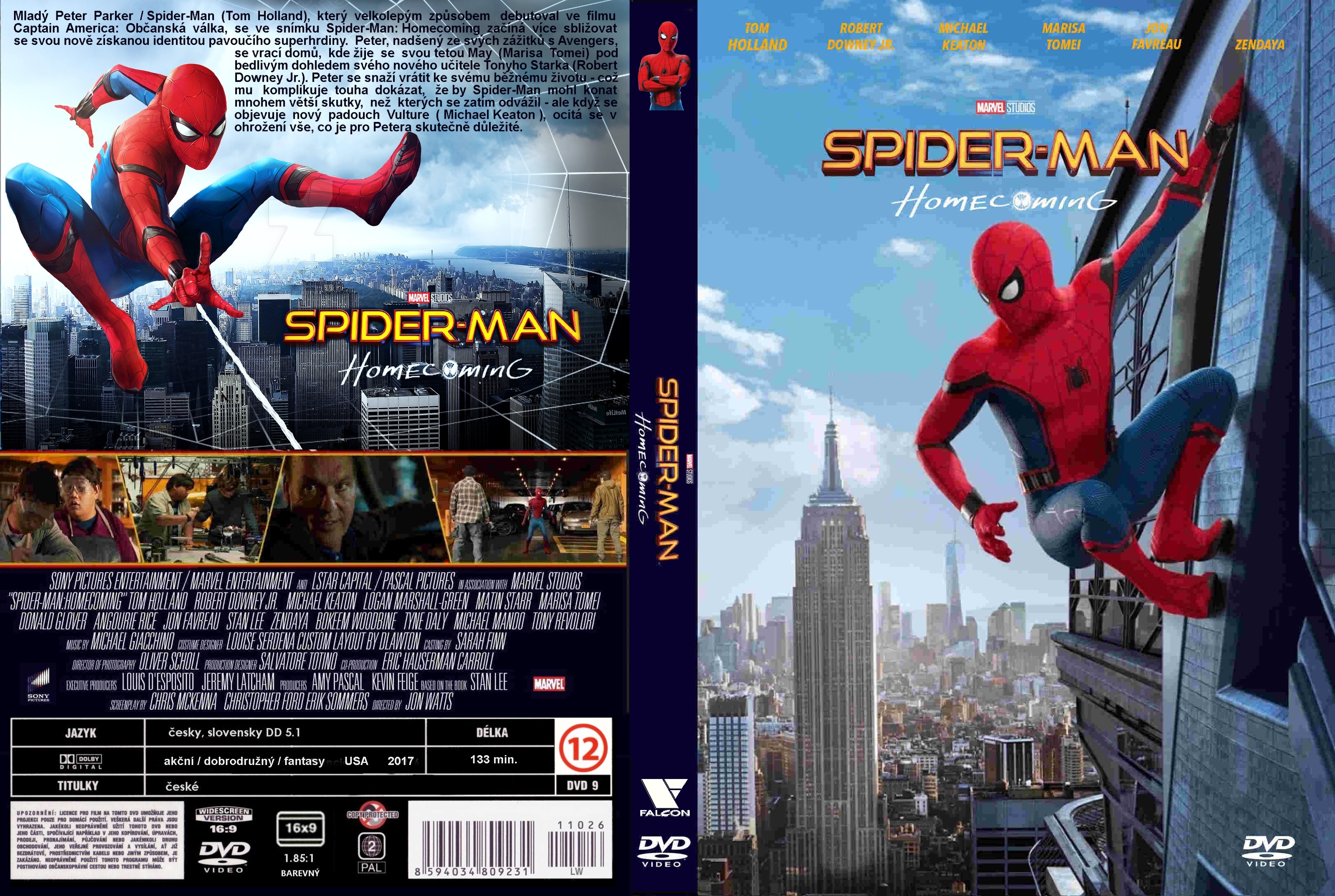 COVERS.BOX.SK ::: Spider-Man: Homecoming (2017) - high quality DVD. 