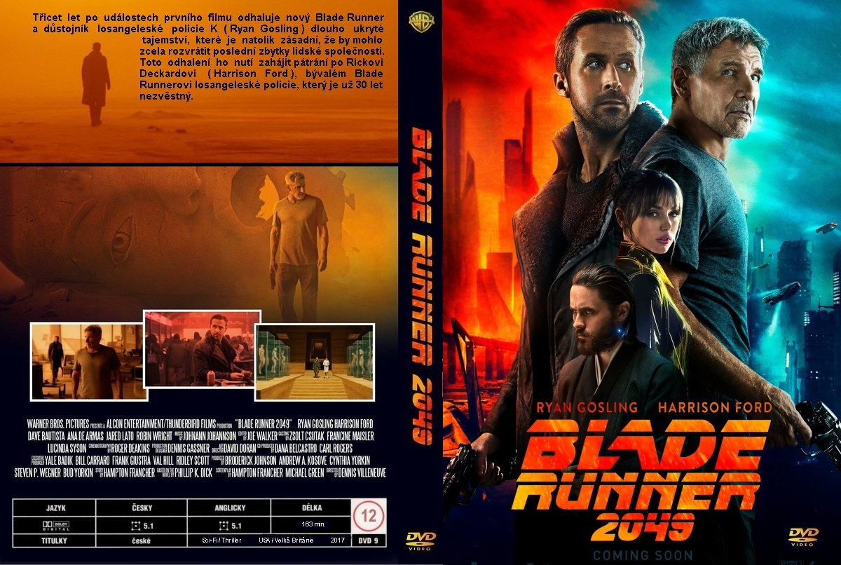 impactante equivocado Corchete COVERS.BOX.SK ::: Blade Runner 2049 (2017) - high quality DVD / Blueray /  Movie