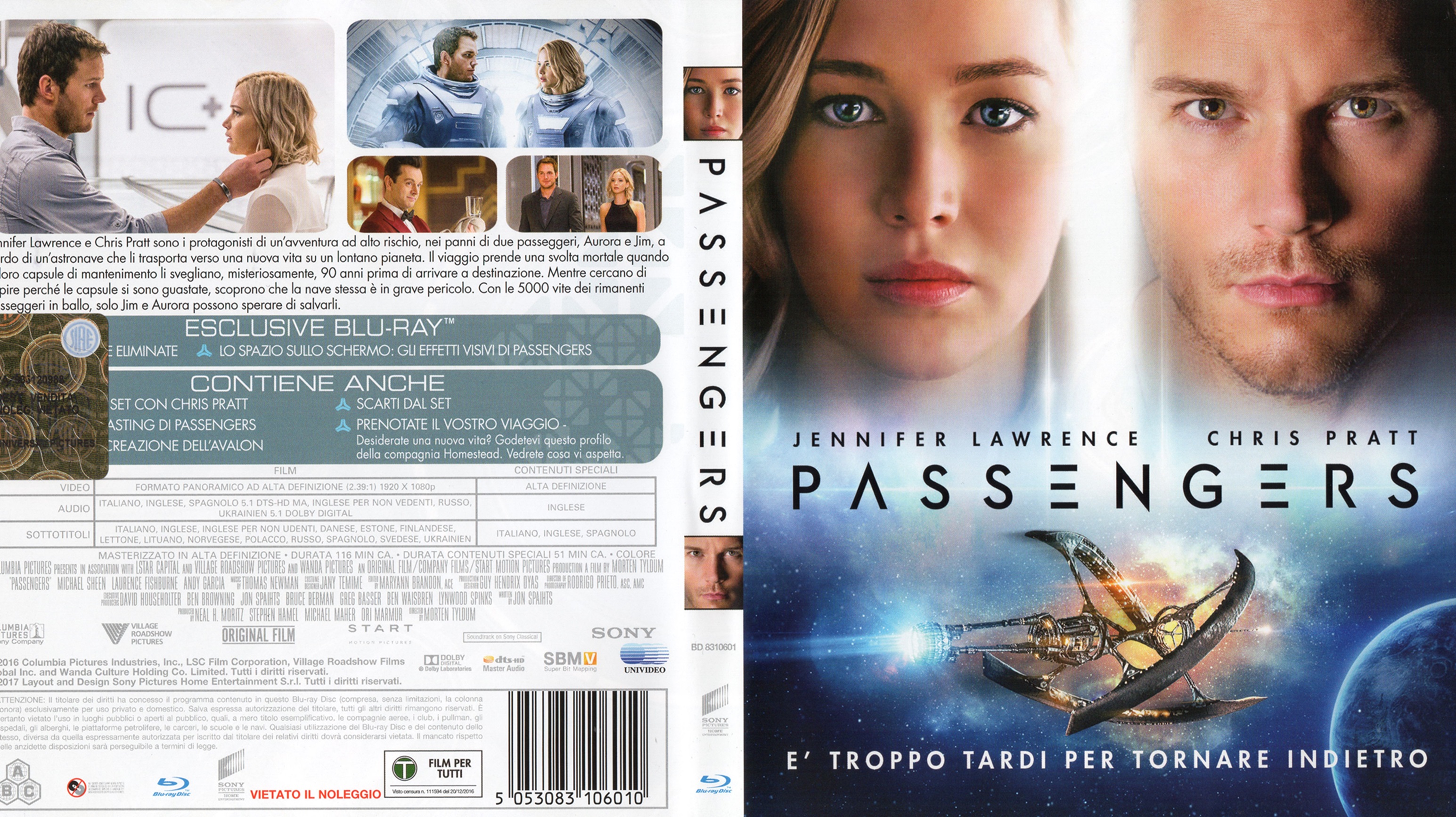 Temeridad relé rigidez COVERS.BOX.SK ::: Passengers (2016) - high quality DVD / Blueray / Movie