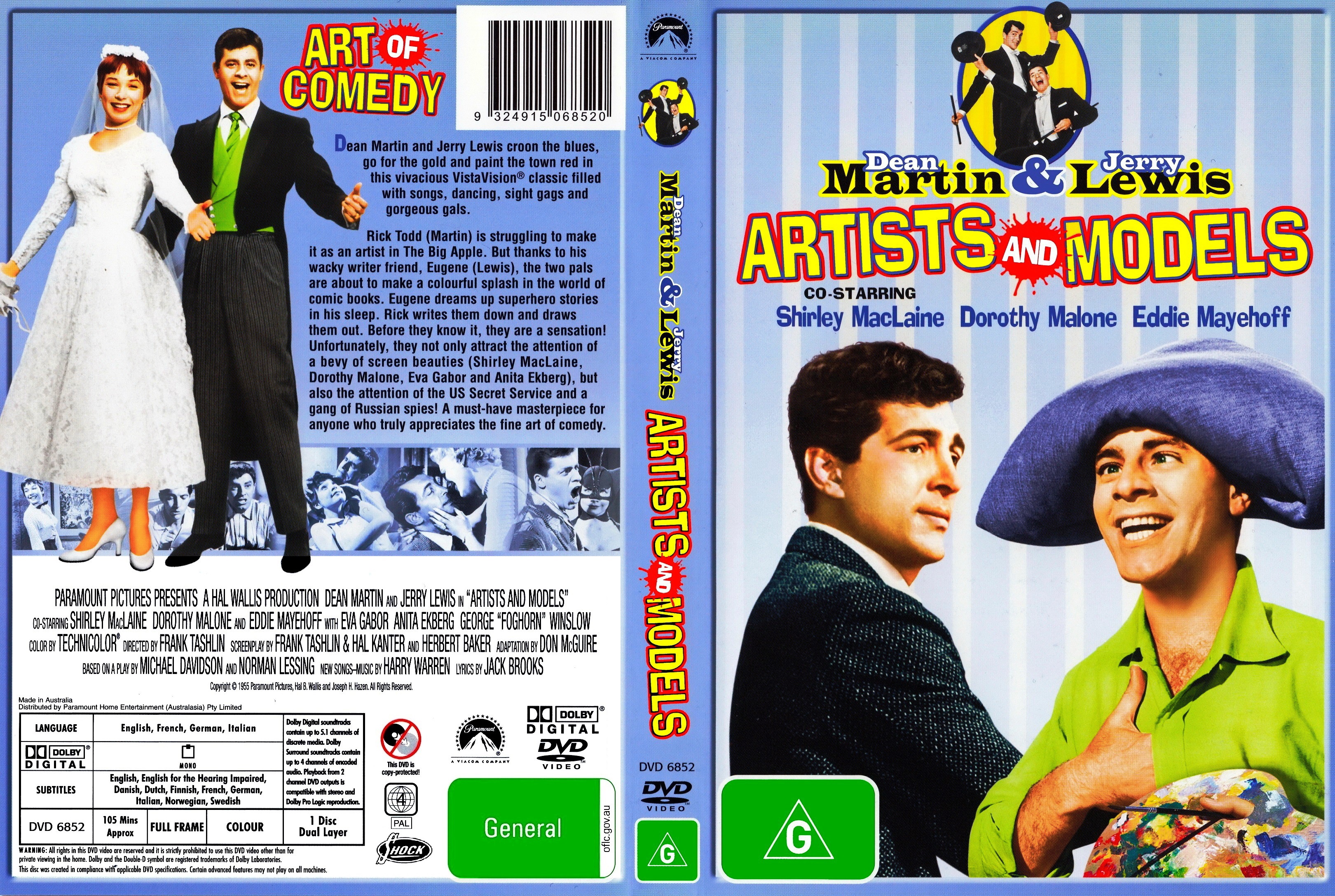 COVERS.BOX.SK ::: Artists and Models (1955) - high quality DVD