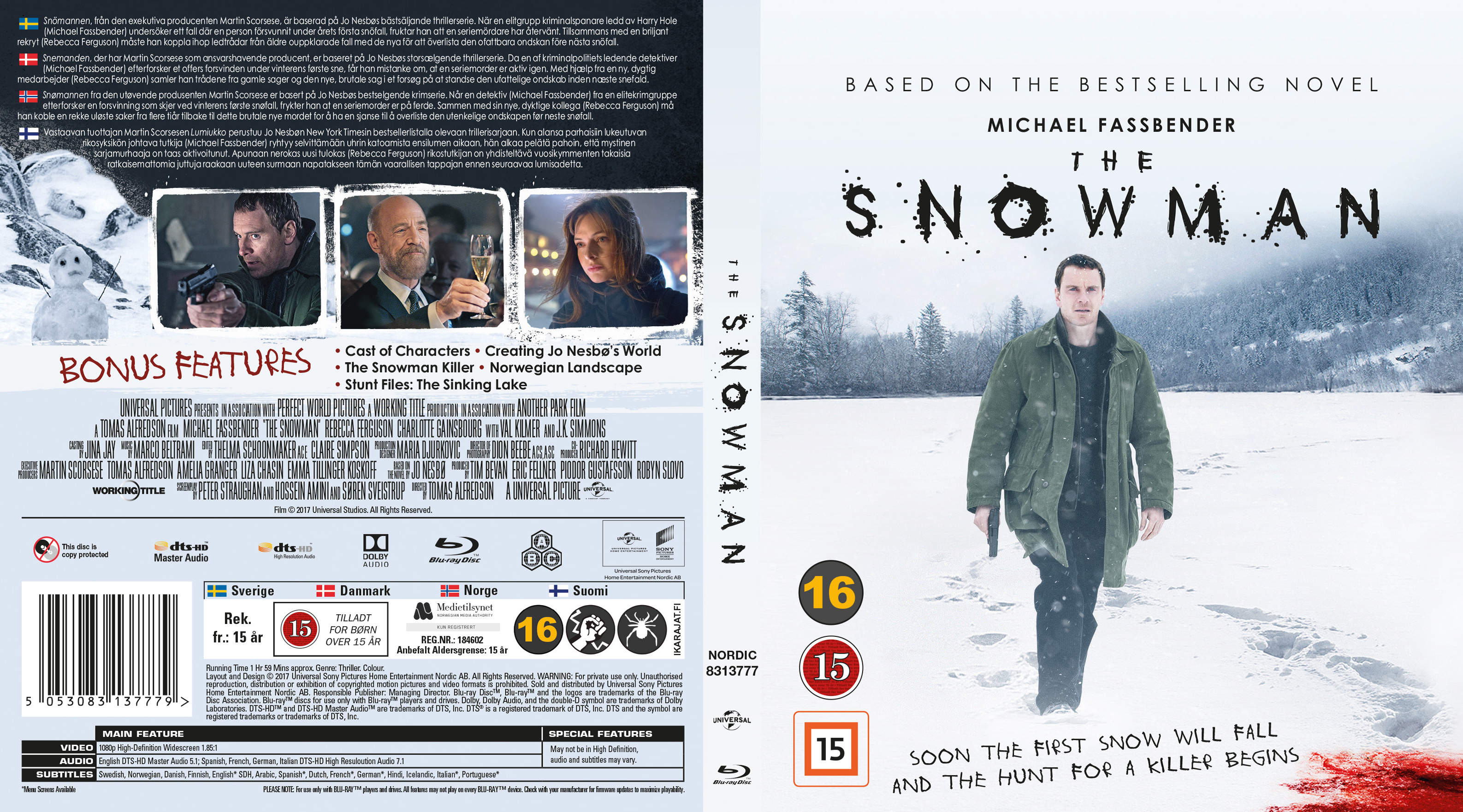 COVERS.BOX.SK ::: The Snowman   Nordic   Blu Ray    high