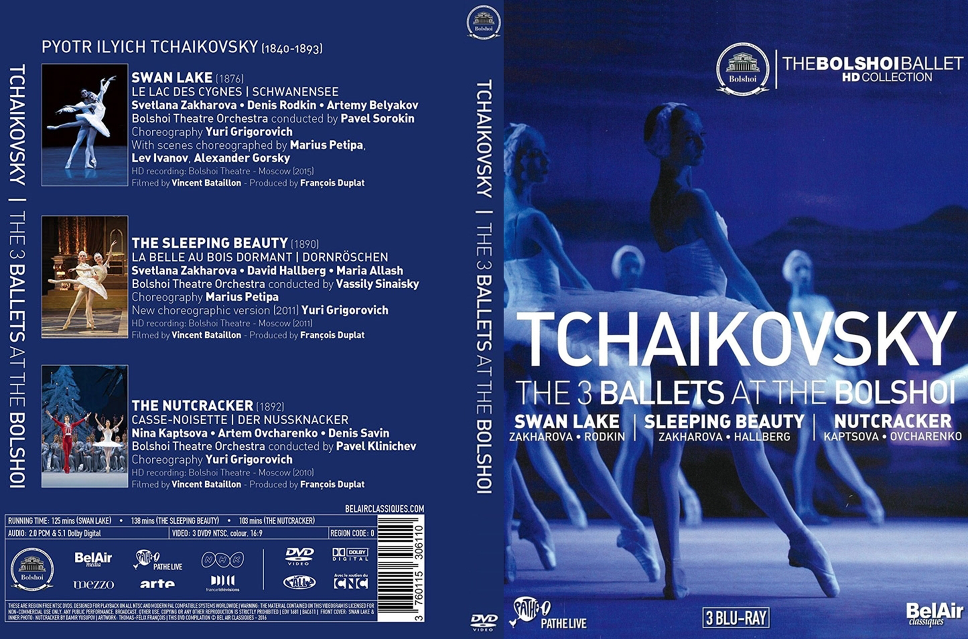 COVERS.BOX.SK ::: pyotr tchaikovsky - the 3 ballets at the bolshoi