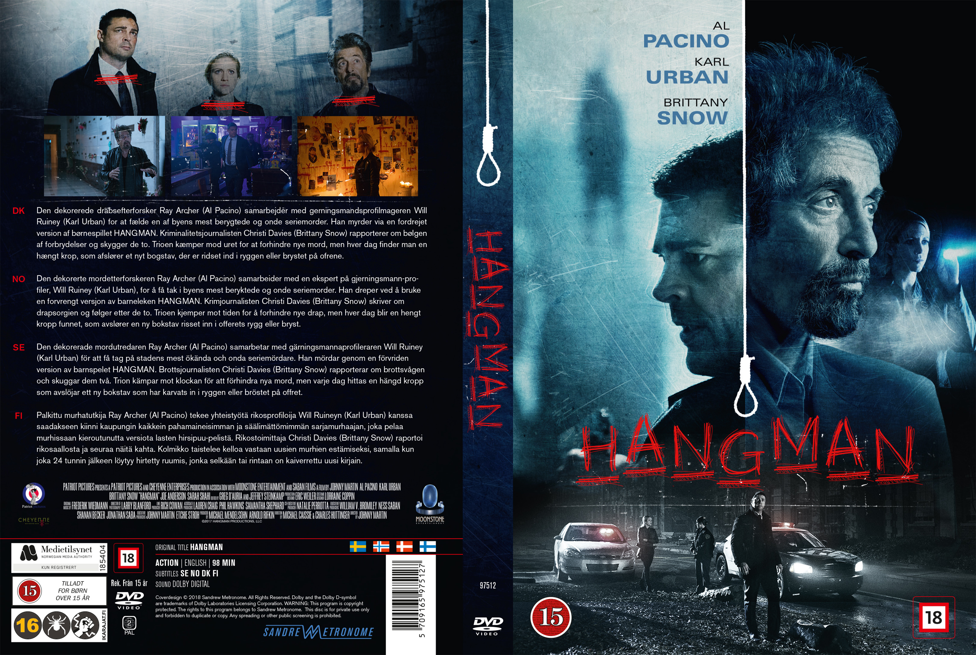 COVERS.BOX.SK ::: Hangman - Nordic (2017) - high quality DVD