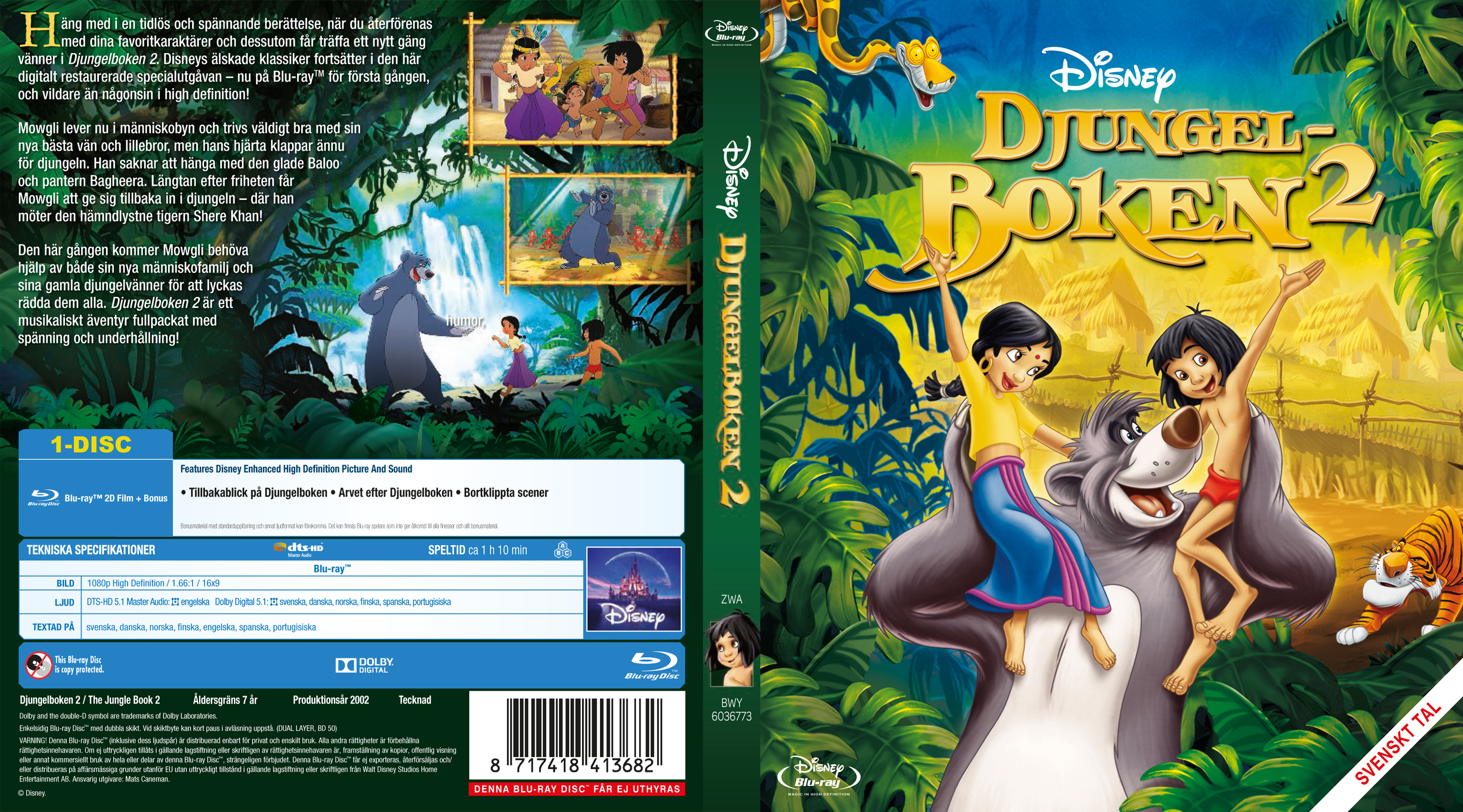 Covers Box Sk The Jungle Book 2 Blu Ray 2003 High Quality Dvd Blueray Movie