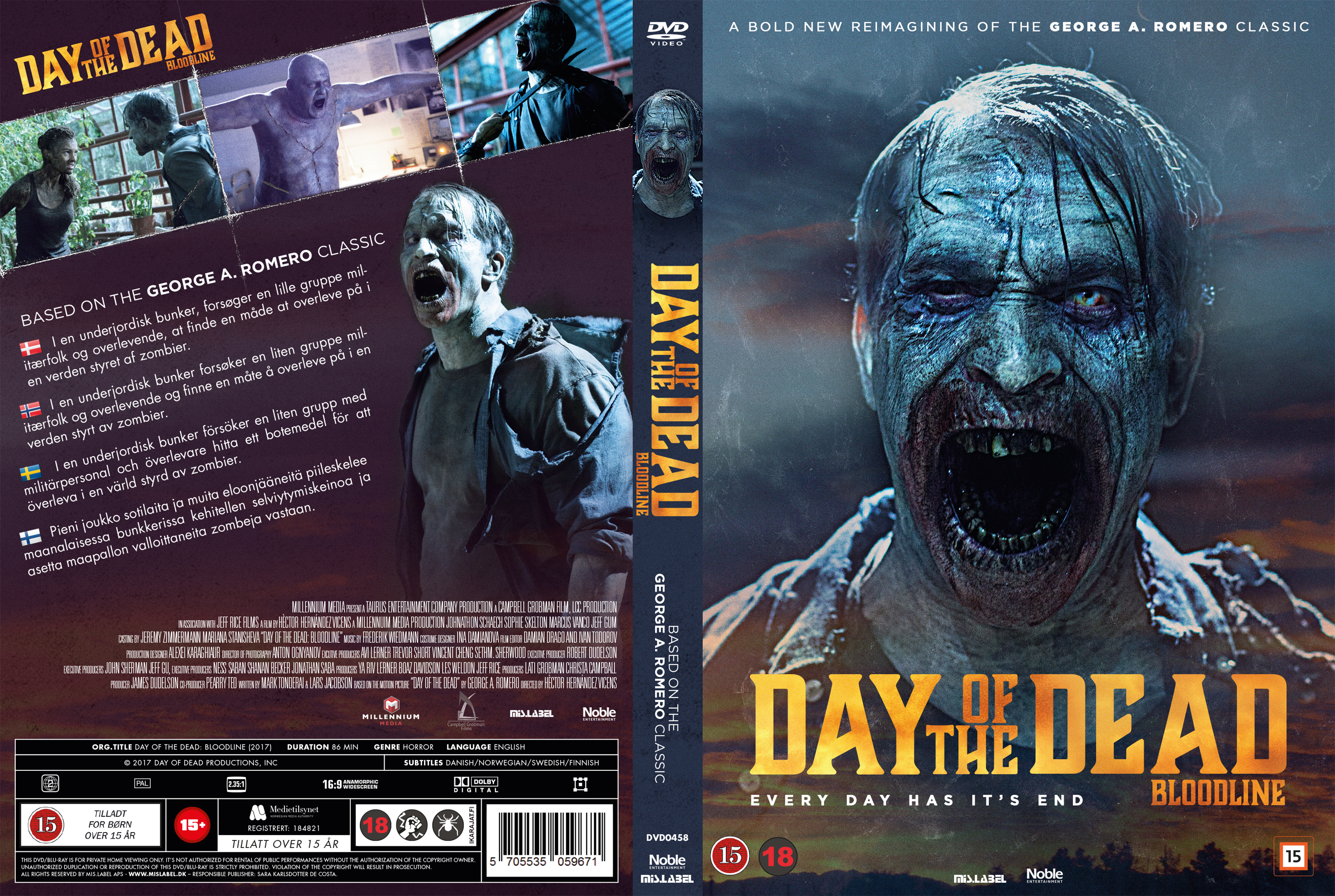 Covers Box Sk Day Of The Dead Bloodline Nordic 18 High Quality Dvd Blueray Movie