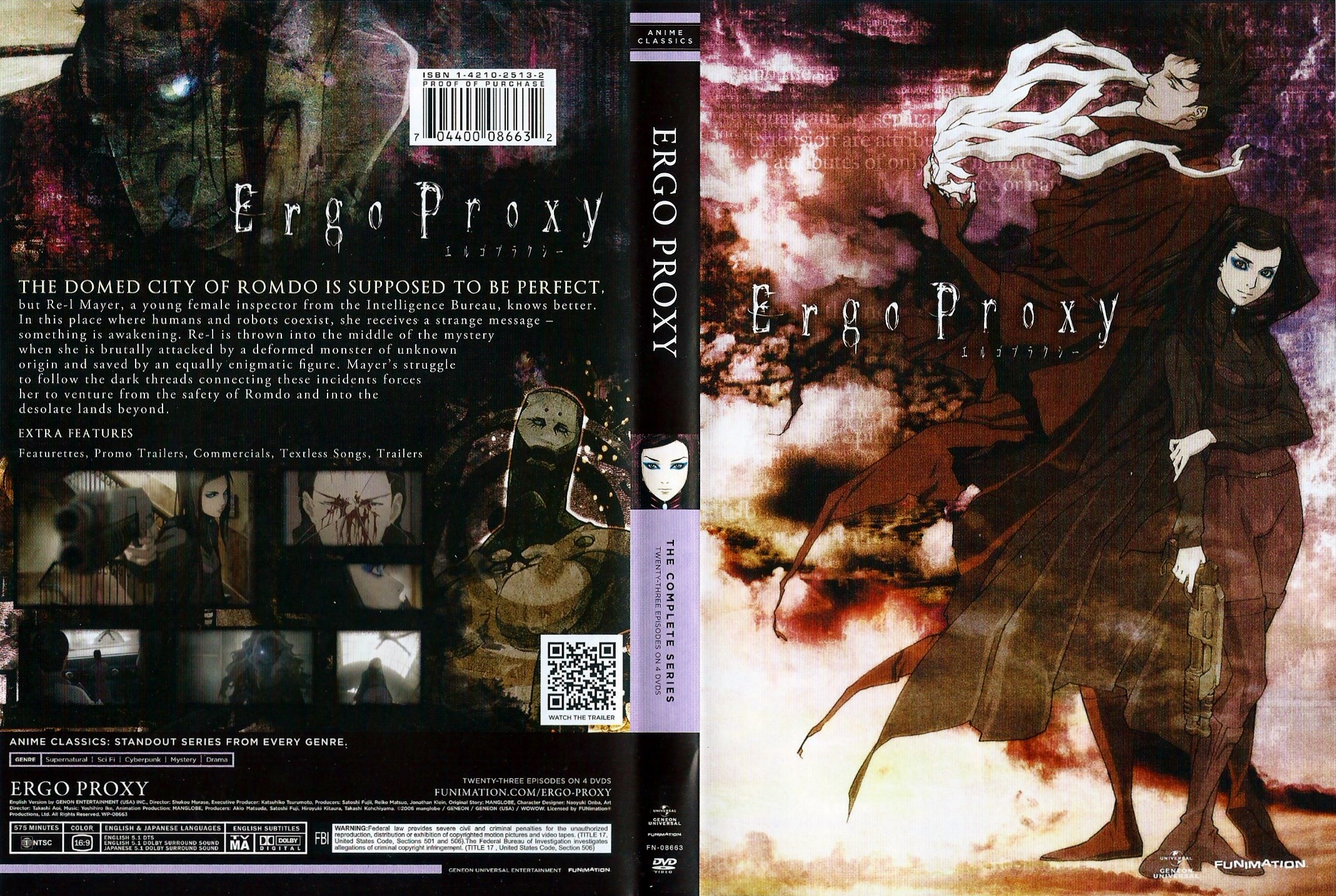 Ergo Proxy - The Complete Series - Anime Classics - DVD