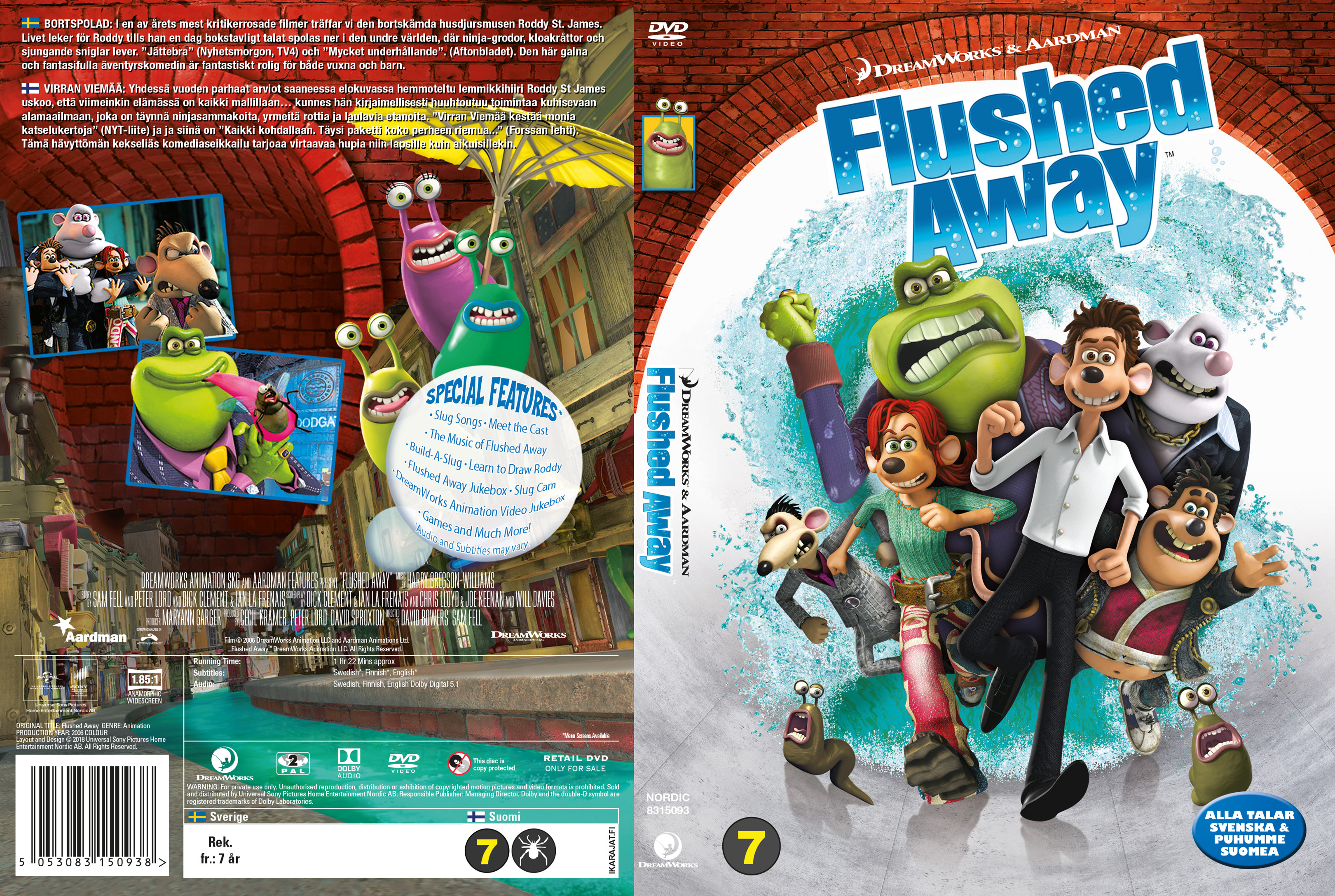 Flushed Away - Nordic (2006) - front.