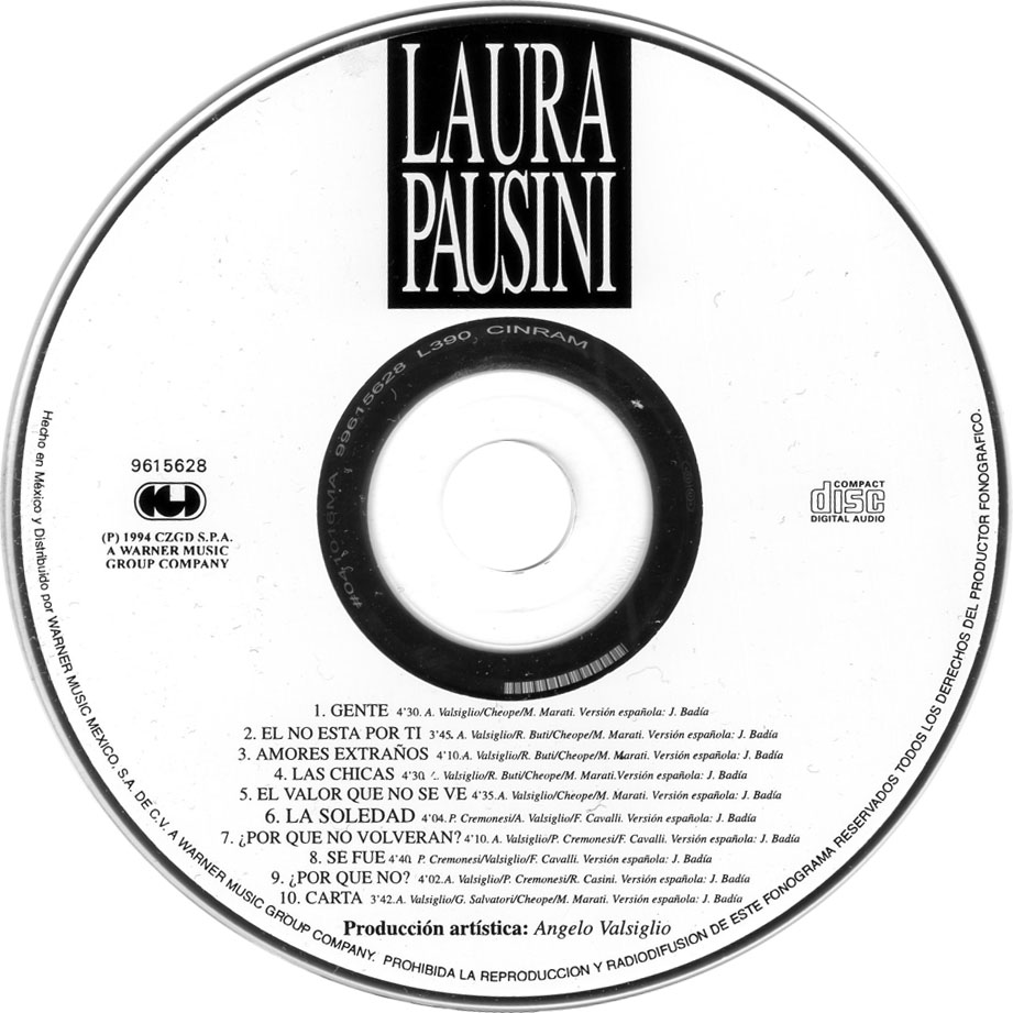 COVERS.BOX.SK ::: Laura Pausini - Laura Pausini (1994) - high quality DVD /  Blueray / Movie