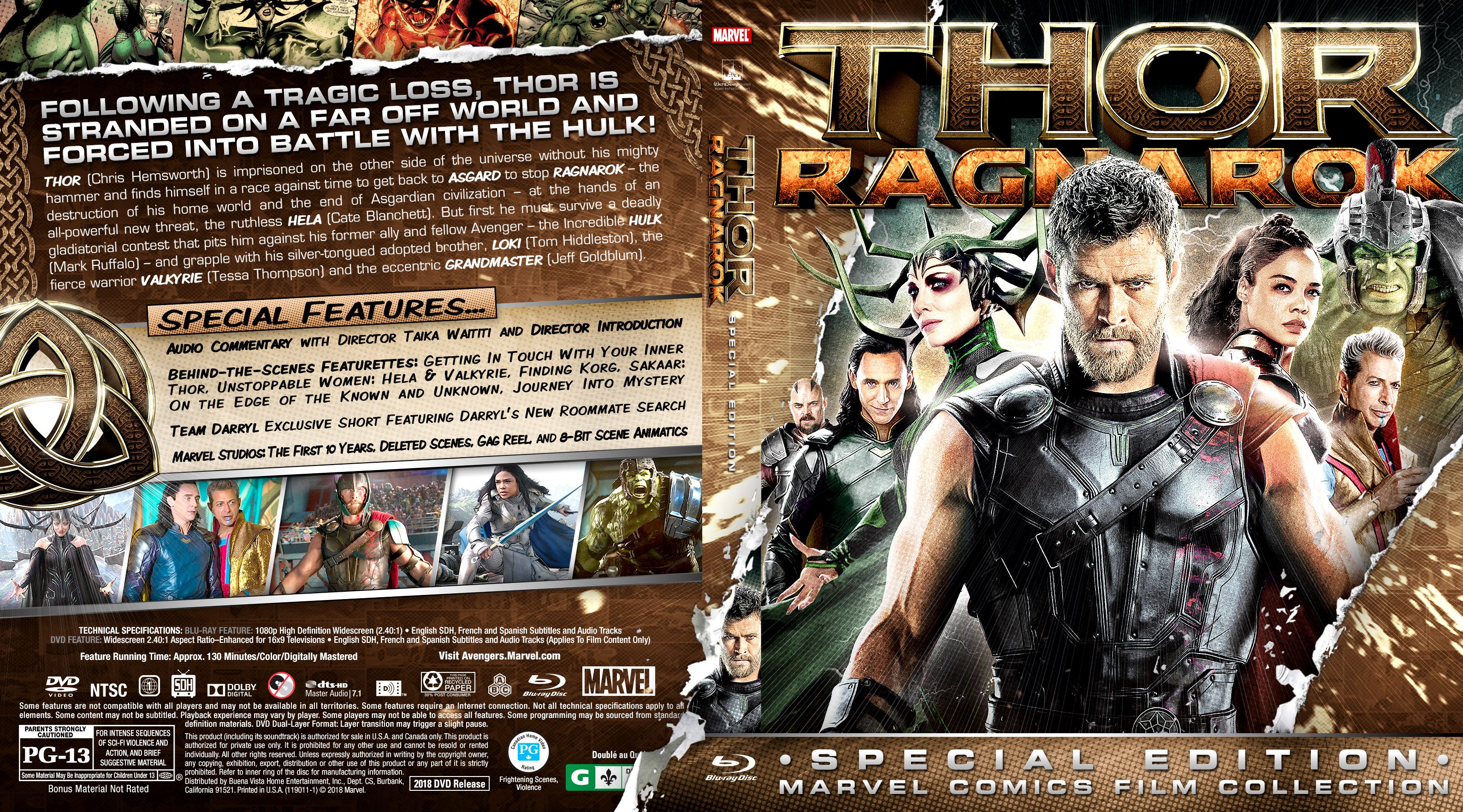 Covers Box Sk Thor Ragnarok High Quality Dvd Blueray Movie