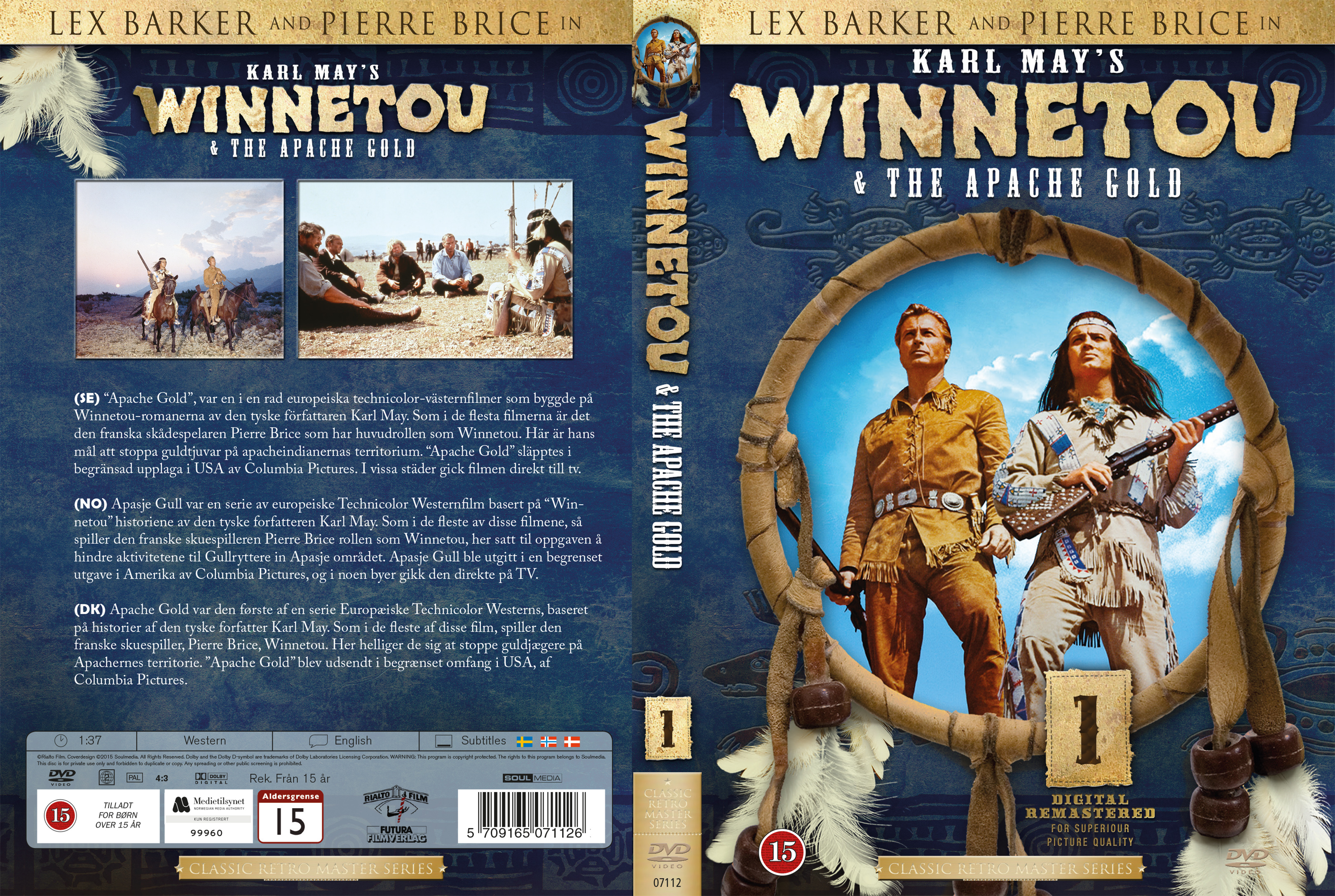 Covers Box Sk Winnetou Vol 1 Nordic 1963 High Quality Dvd Blueray Movie