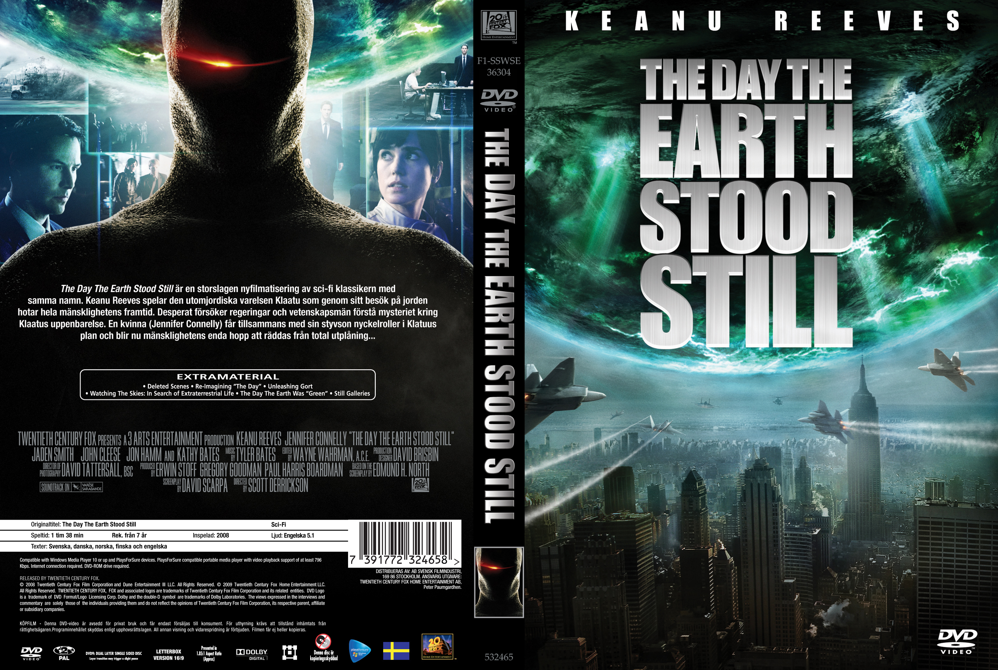 The Day the Earth Stood Still (2008) - front.