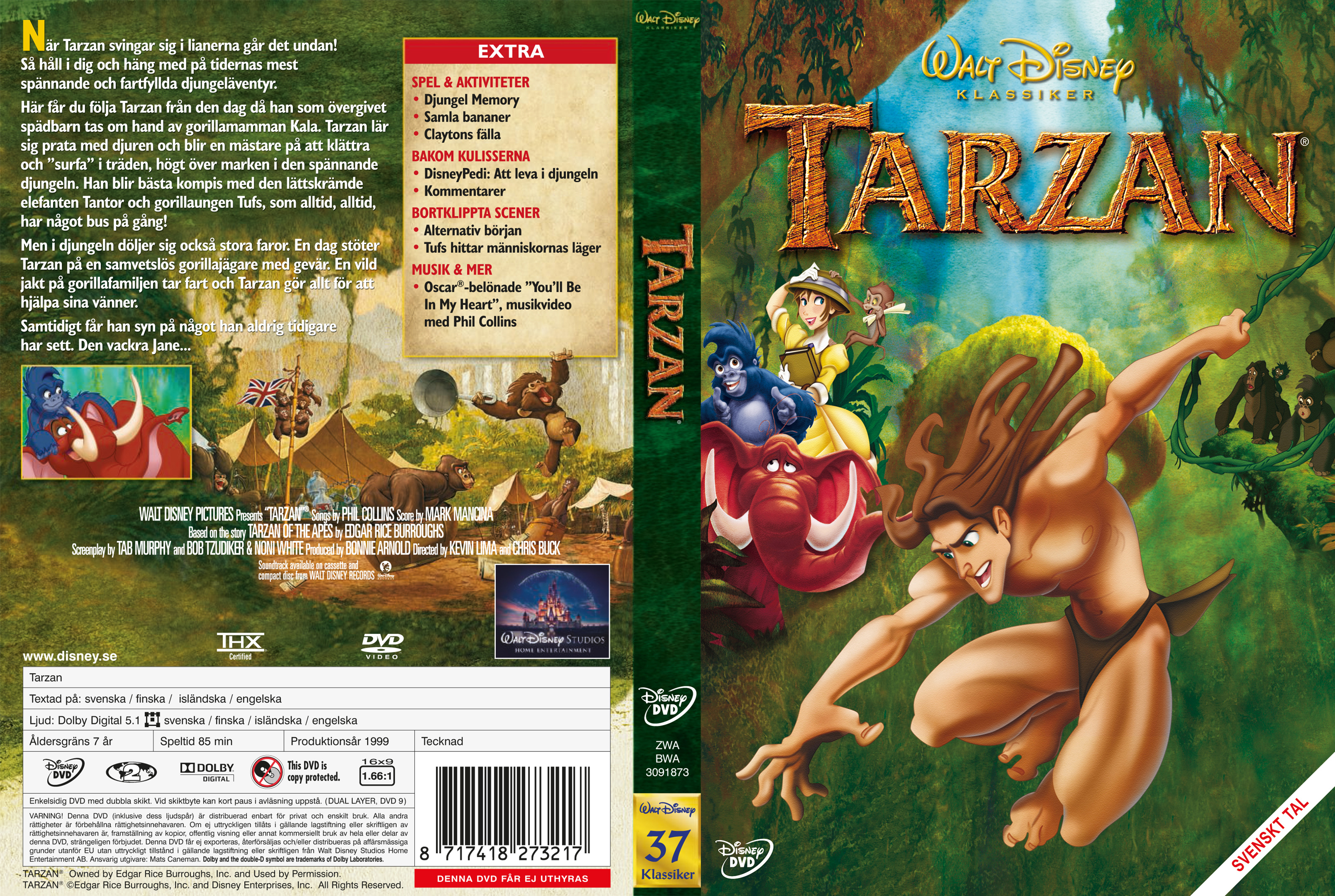Vædde Puno sofa COVERS.BOX.SK ::: Tarzan (1999) - high quality DVD / Blueray / Movie