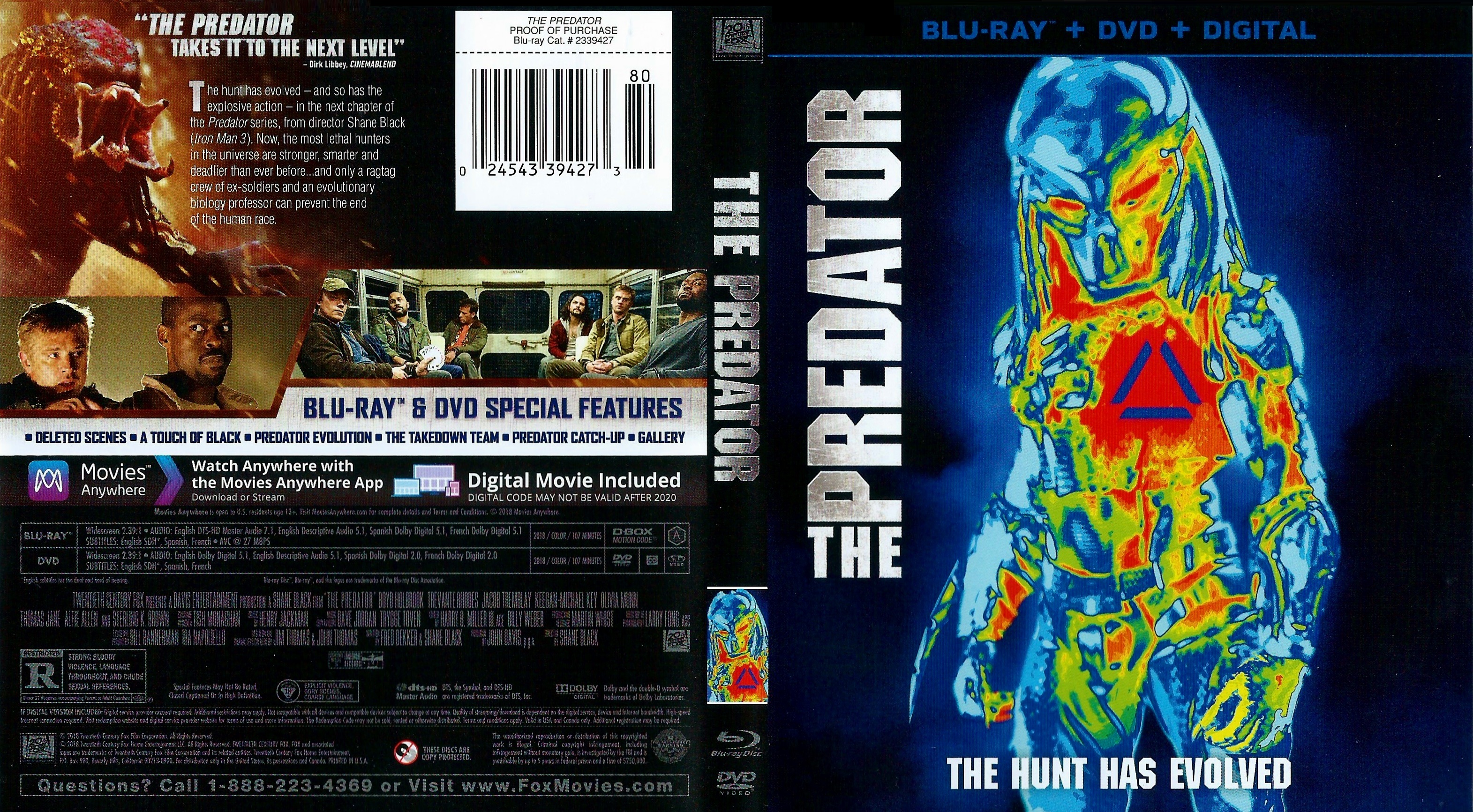 COVERS.BOX.SK ::: Predator (2018) DVD 1 - high quality DVD / Blueray /