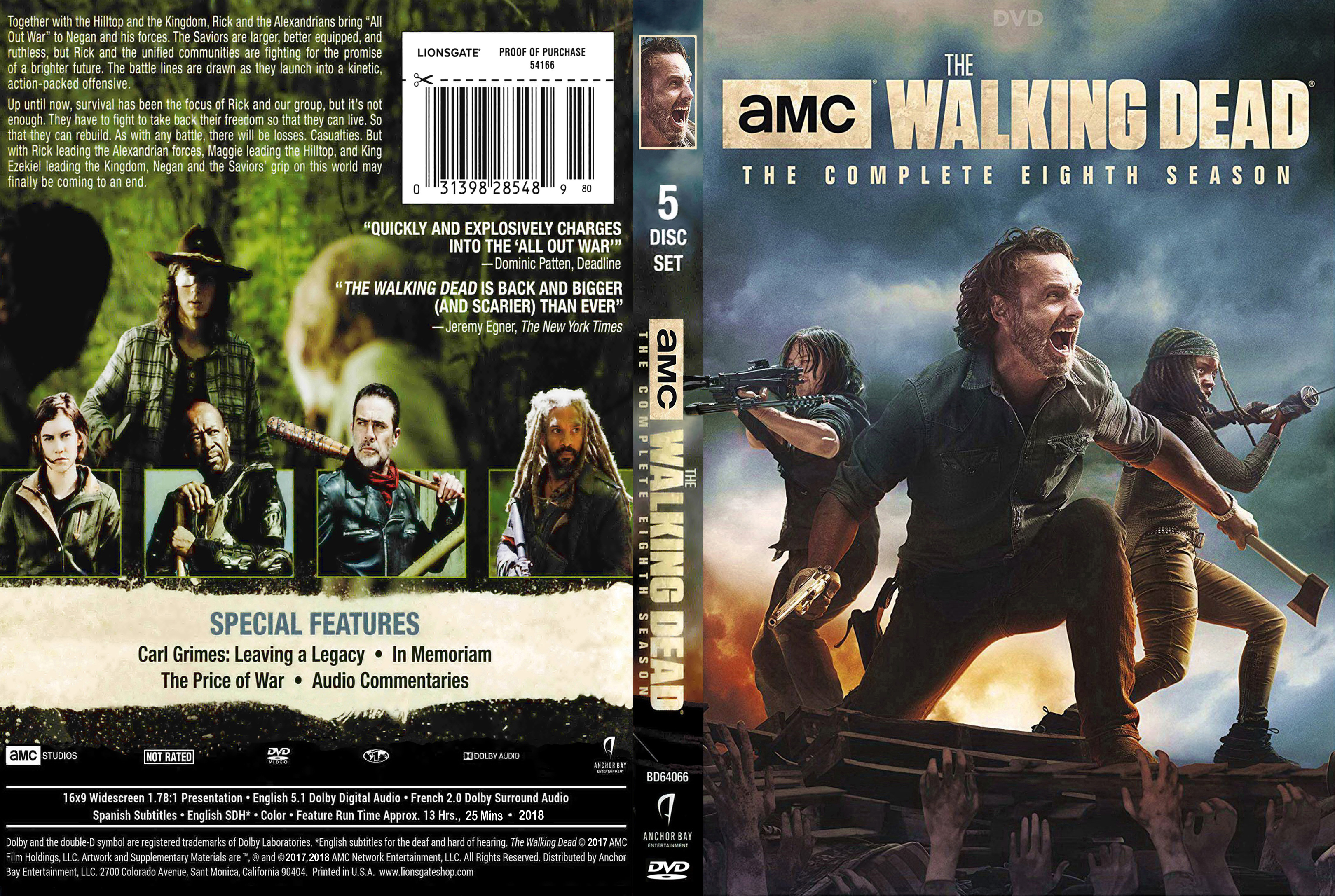 COVERS.BOX.SK ::: The Walking - Season 8 (2018) R1 - high quality / Blueray / Movie