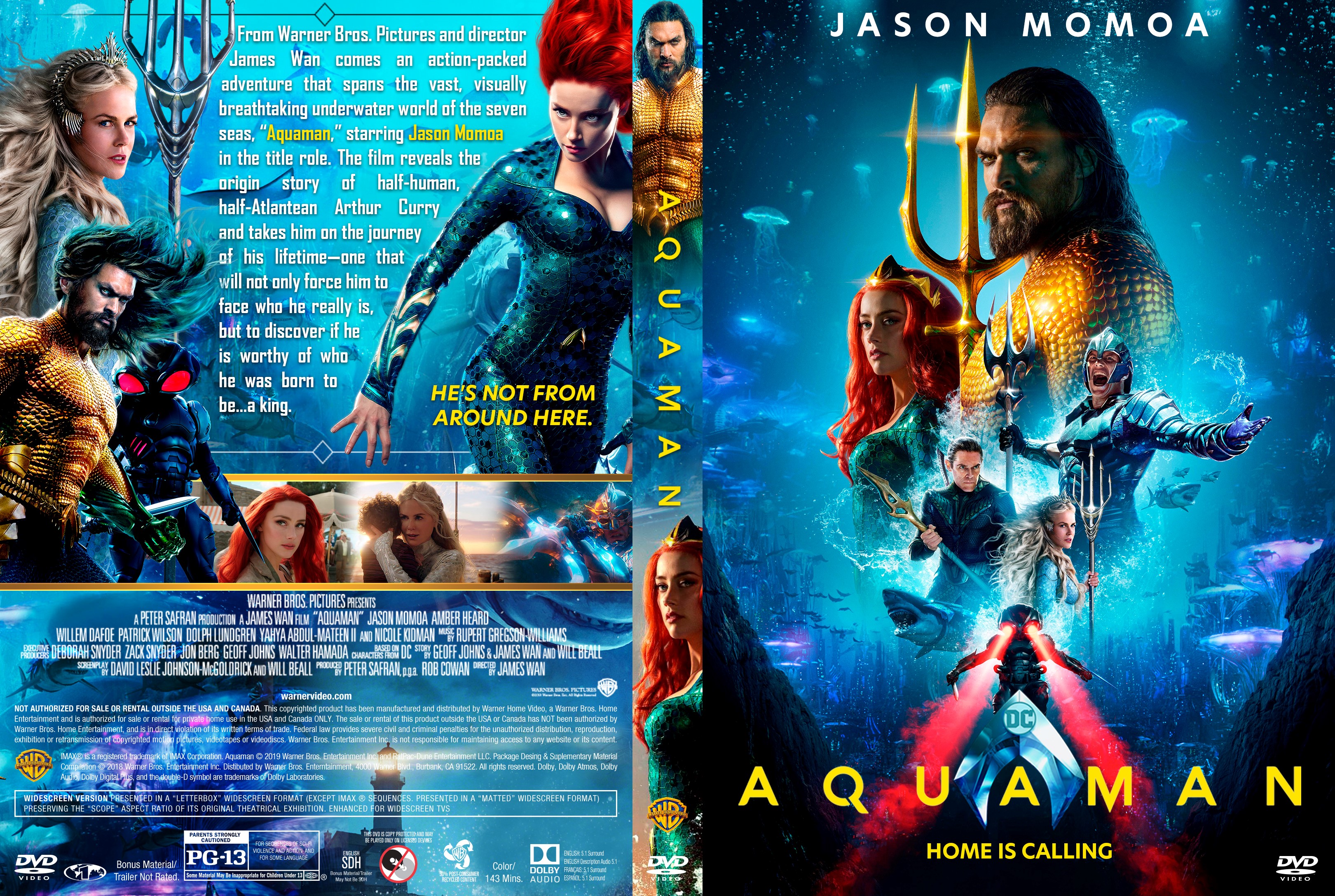 COVERS.BOX.SK ::: Aquaman - high quality DVD / Blueray / Movie