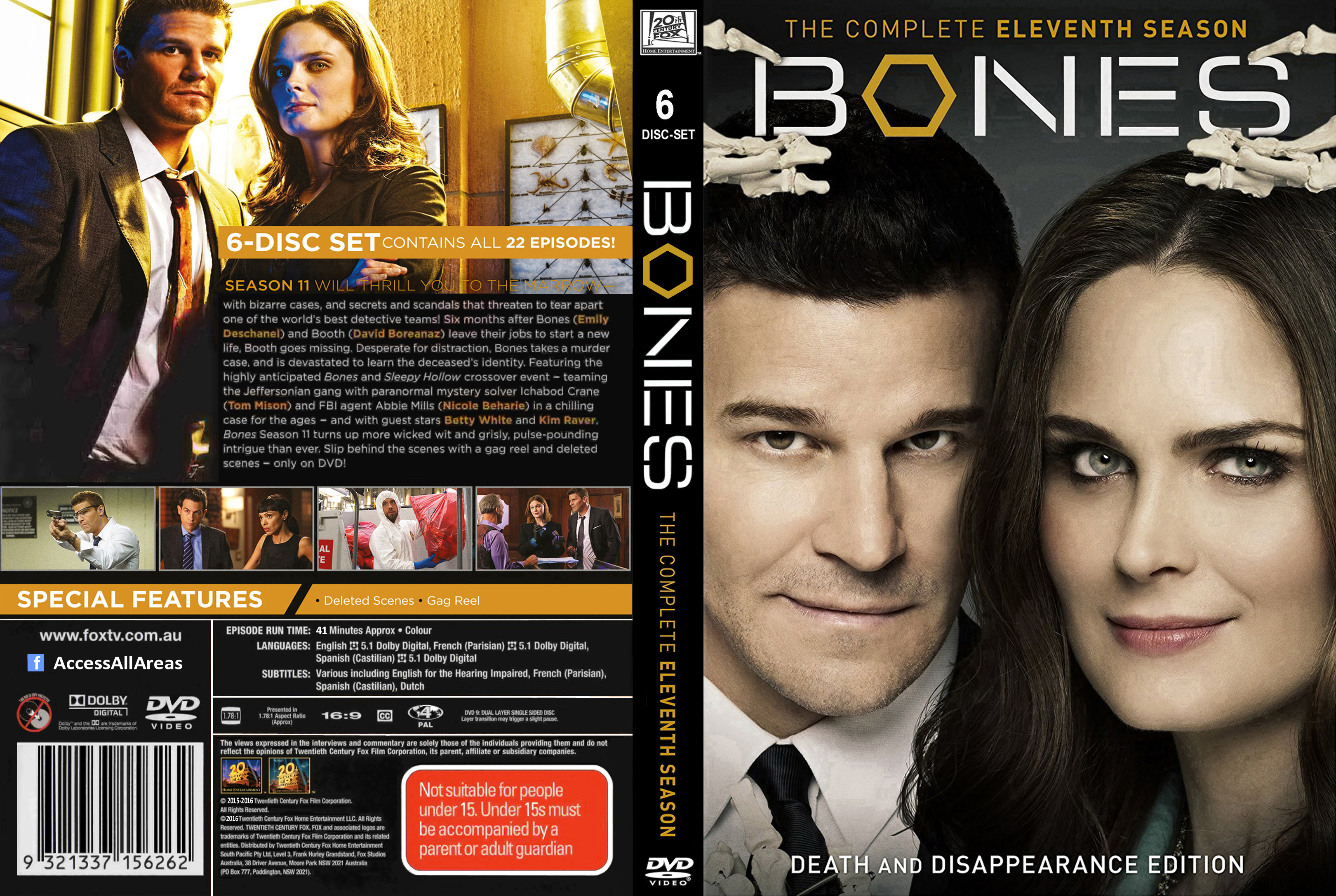 Covers Box Sk Bones Season 11 16 Ws R4 High Quality Dvd Blueray Movie