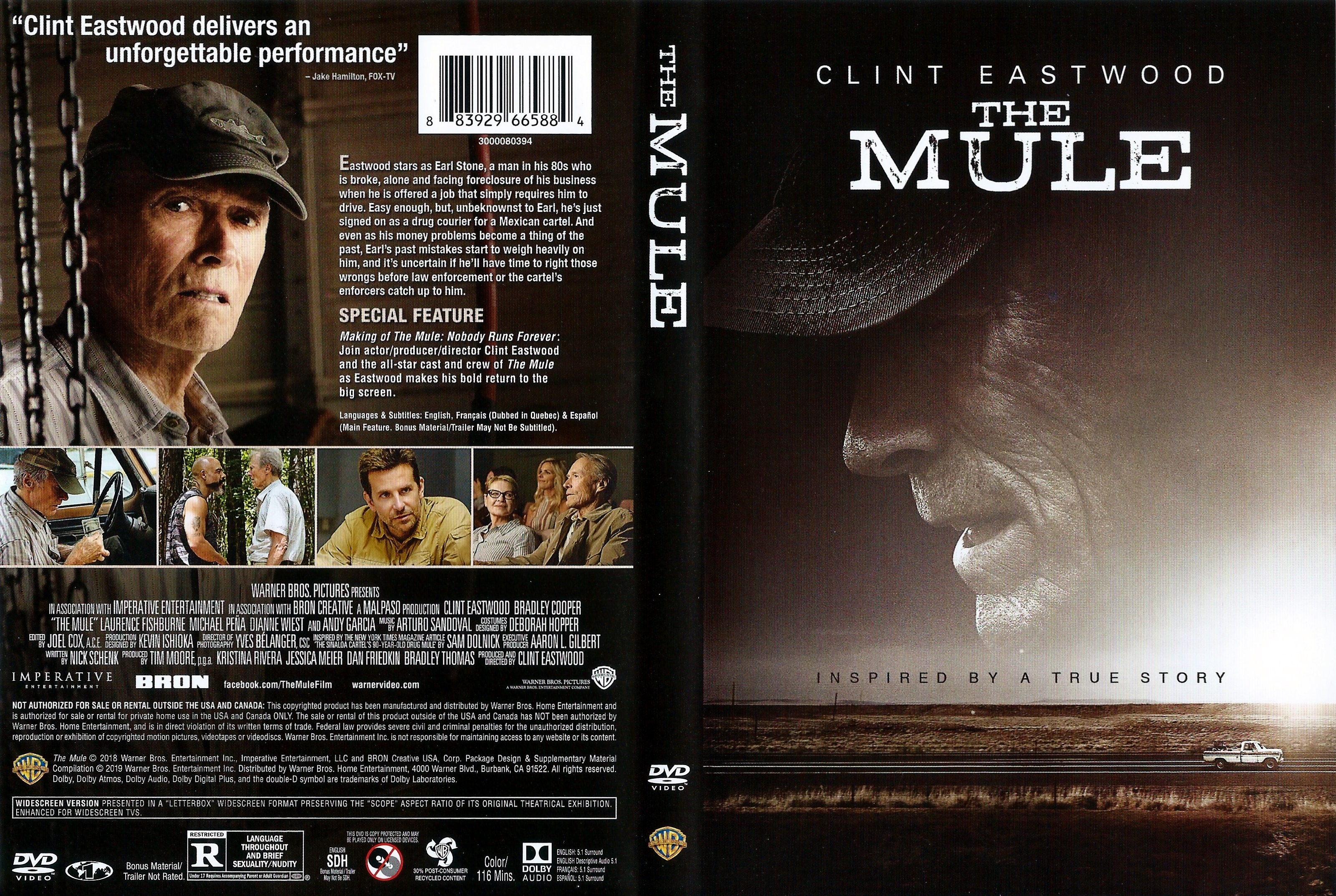 The Mule (2018) - front back.