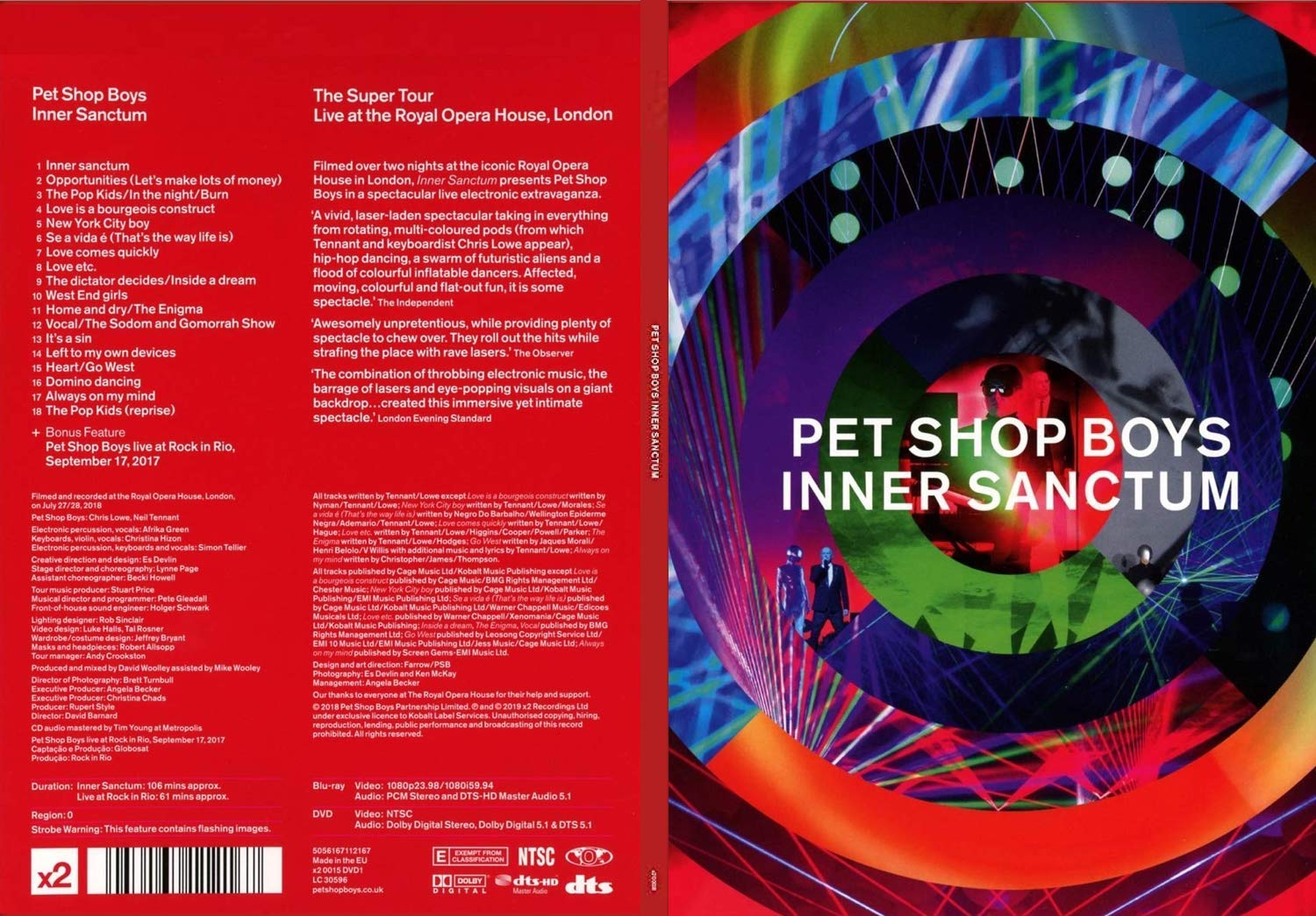 COVERS.BOX.SK ::: Pet Shop Boys - Inner Sanctum;The Super Tour Live At The  Royal Opera House (2019) (1/2) - high quality DVD / Blueray / Movie